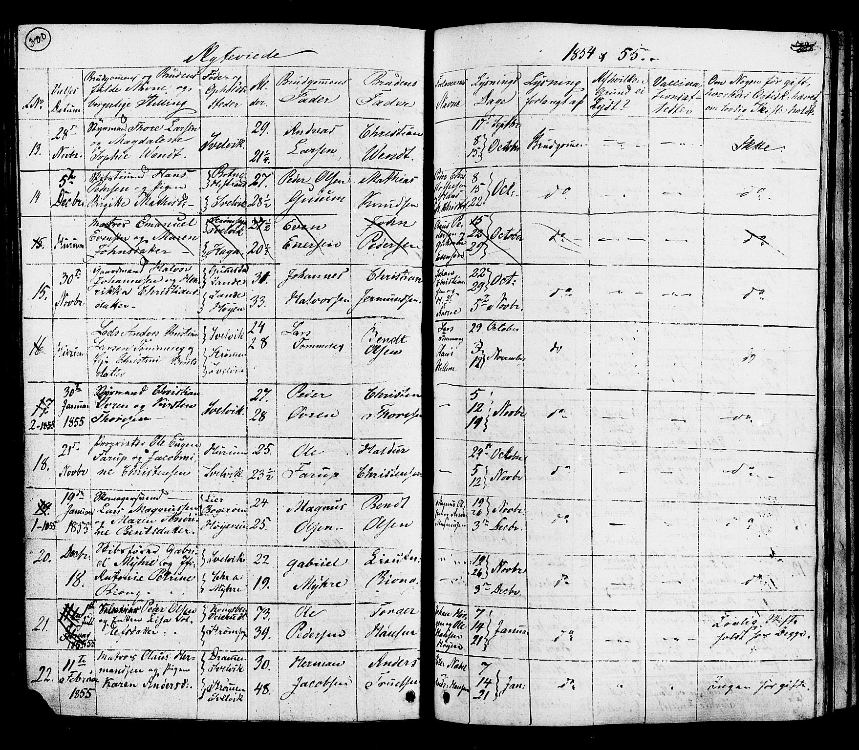 Hurum kirkebøker, SAKO/A-229/G/Ga/L0002: Parish register (copy) no. I 2, 1827-1857, p. 300