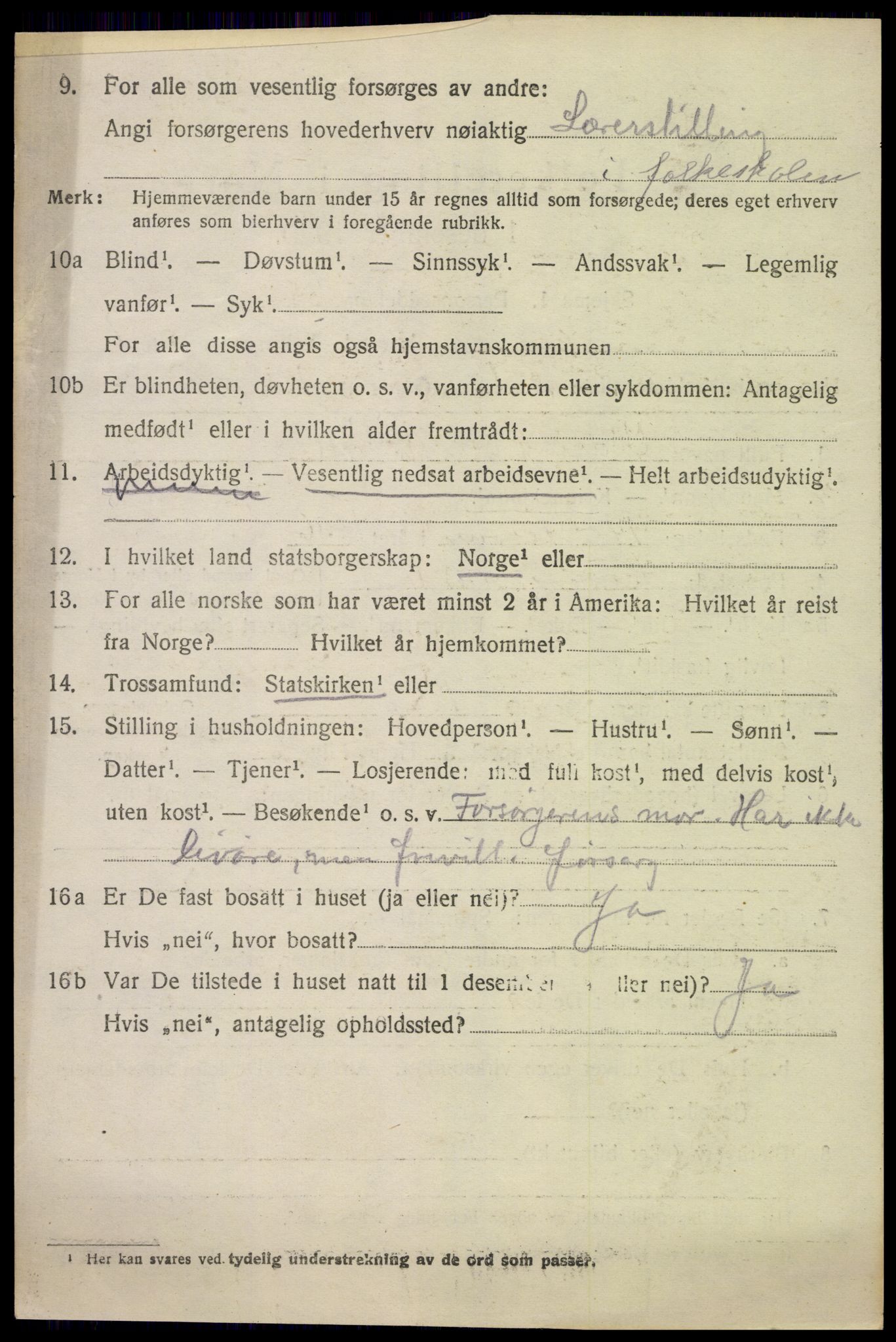 SAH, 1920 census for Jevnaker, 1920, p. 1240