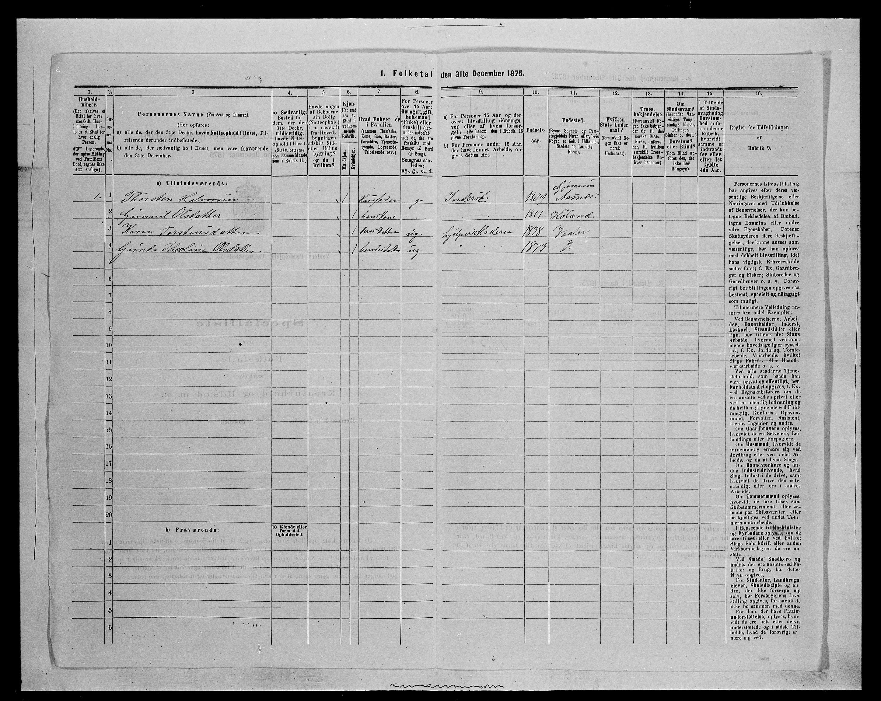 SAH, 1875 census for 0426P Våler parish (Hedmark), 1875, p. 703