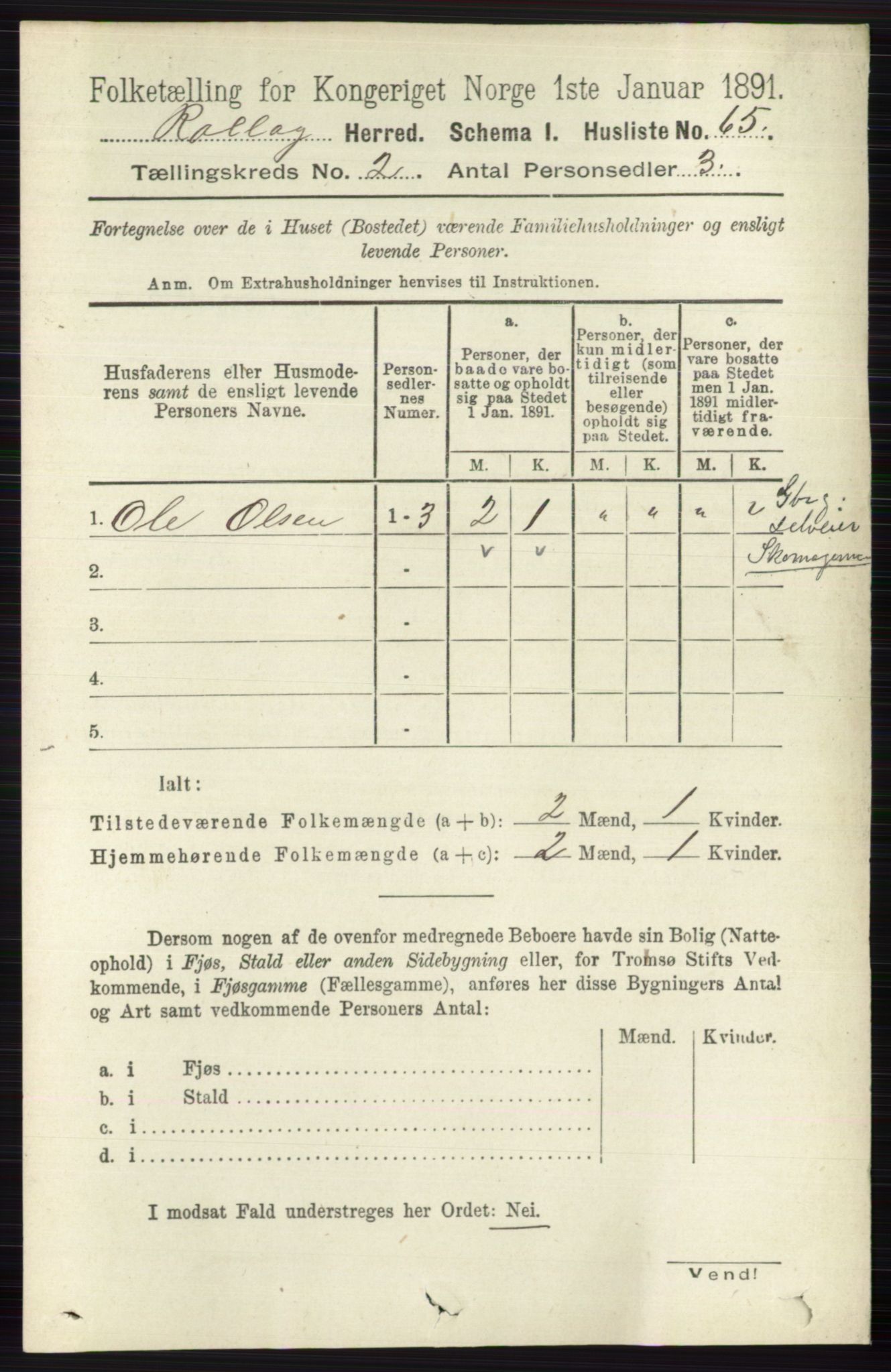 RA, 1891 census for 0632 Rollag, 1891, p. 481