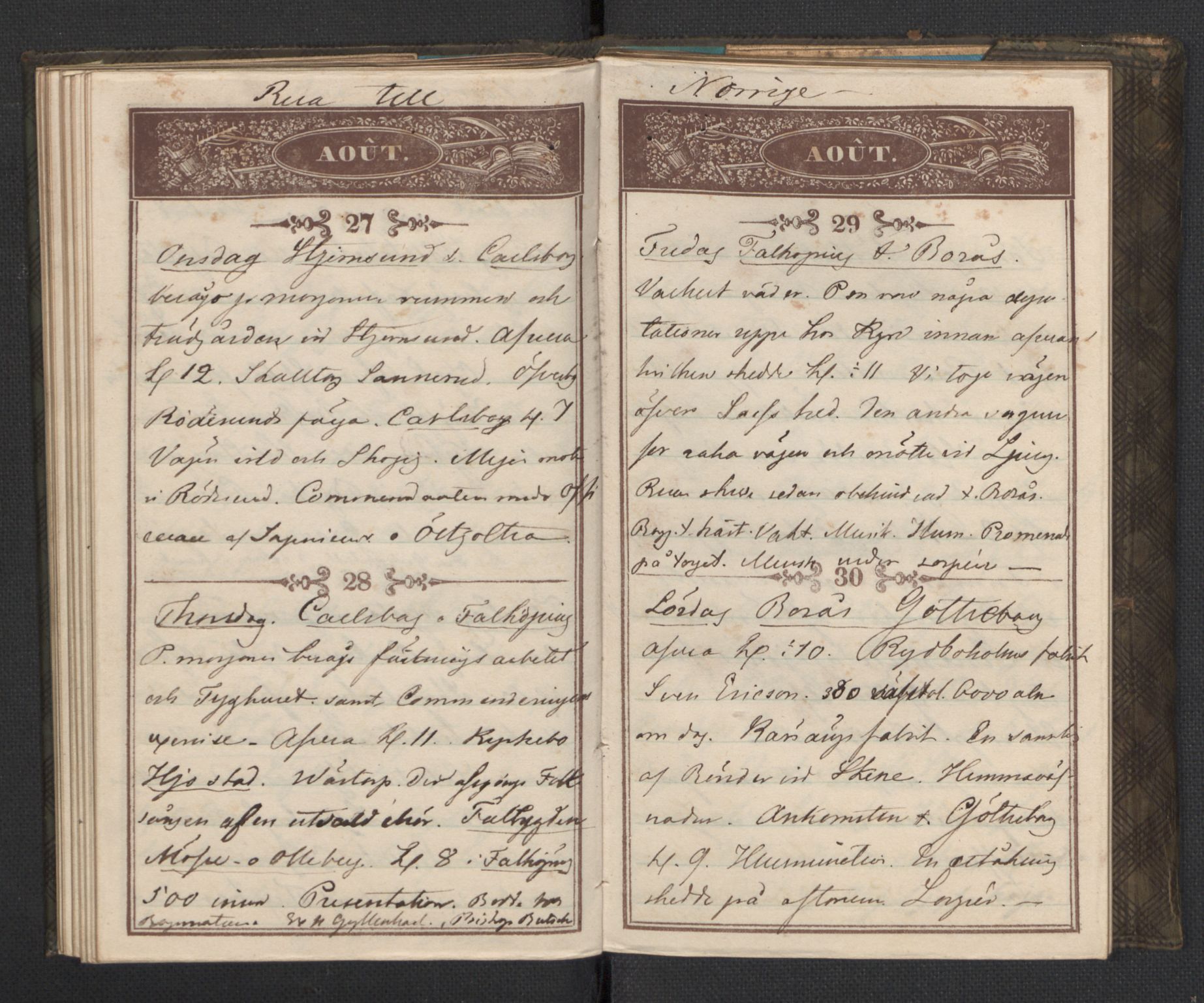 Bernadotte, AV/RA-PA-0318/F/L0001/0002: Privat materiale fra Bernadottefamilien / Dagbok, 1845, p. 69