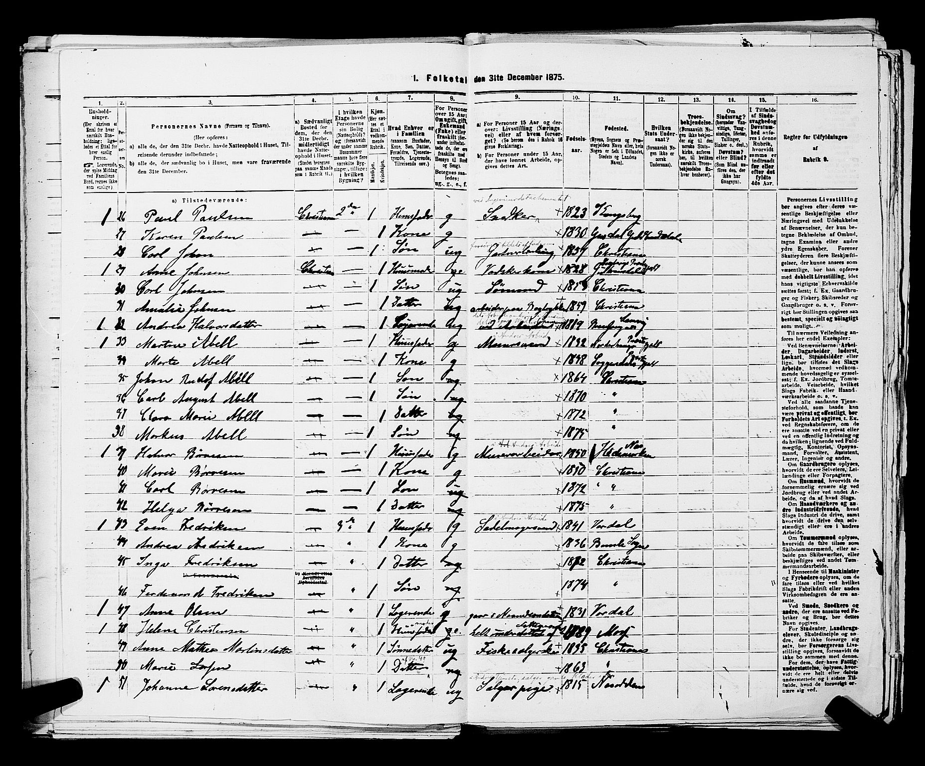 RA, 1875 census for 0301 Kristiania, 1875, p. 5217