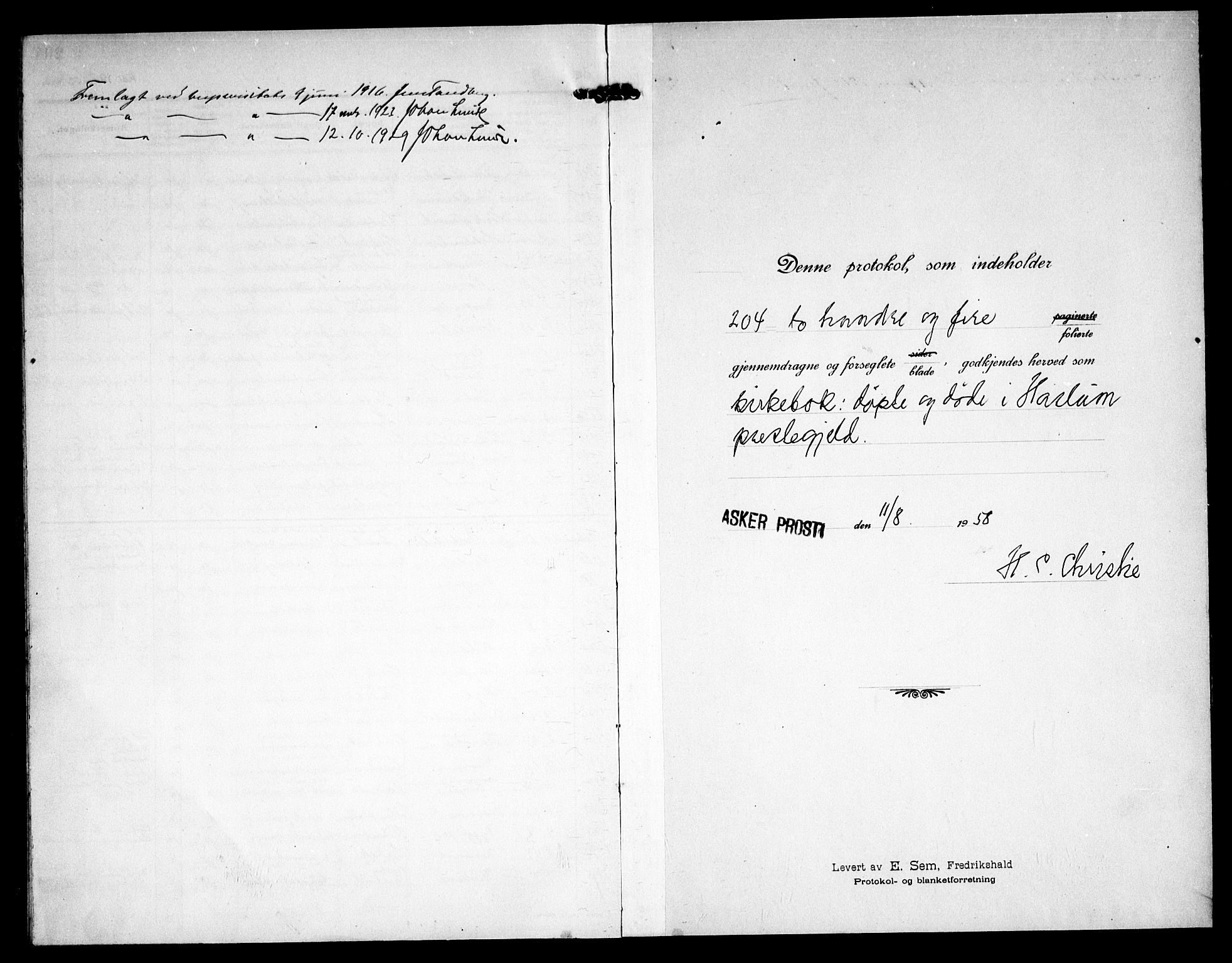 Østre Bærum prestekontor Kirkebøker, AV/SAO-A-10887/G/Ga/L0002: Parish register (copy) no. 2, 1912-1929