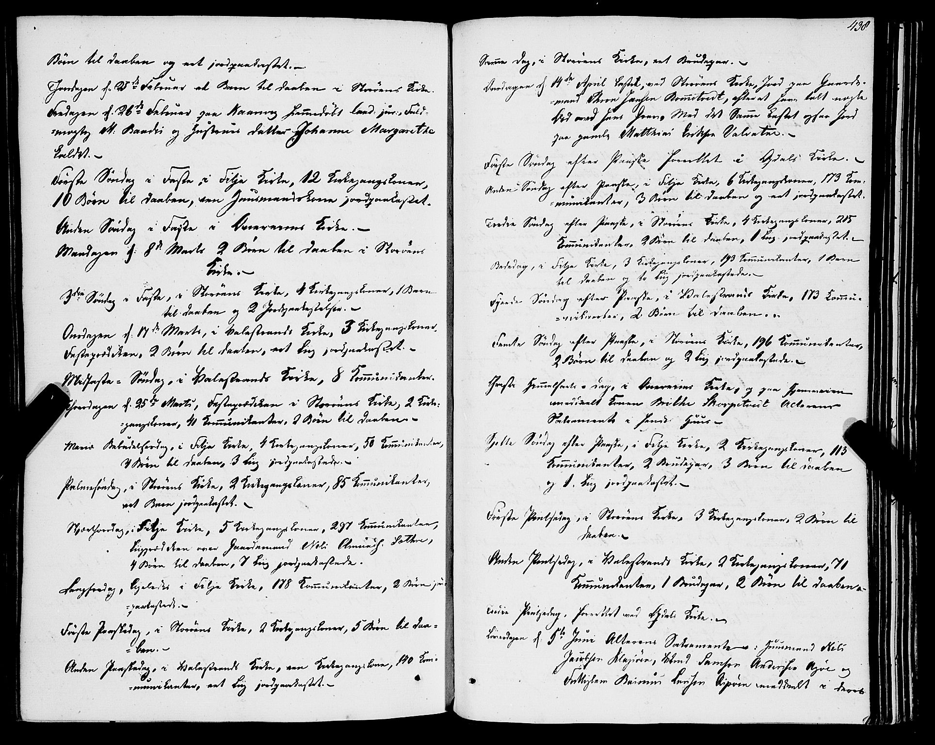 Stord sokneprestembete, SAB/A-78201/H/Haa: Parish register (official) no. A 7, 1841-1861, p. 438