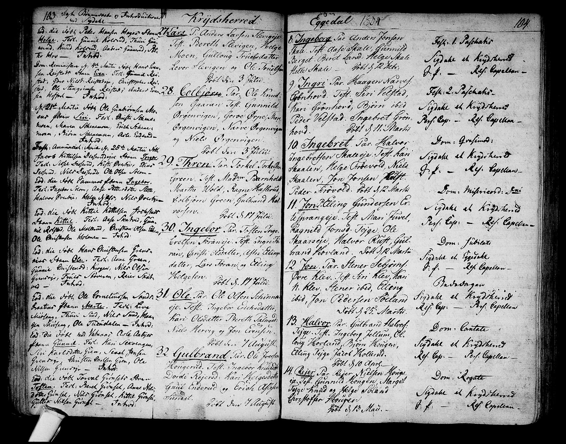 Sigdal kirkebøker, AV/SAKO-A-245/F/Fa/L0003: Parish register (official) no. I 3, 1793-1811, p. 103-104