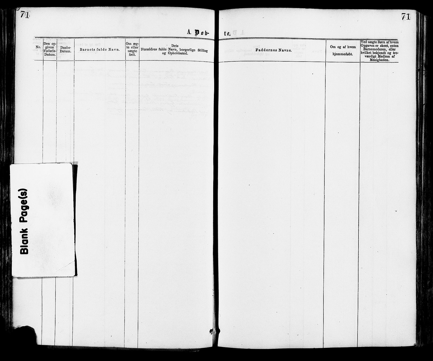 Hægebostad sokneprestkontor, AV/SAK-1111-0024/F/Fa/Faa/L0005: Parish register (official) no. A 5, 1864-1886, p. 71