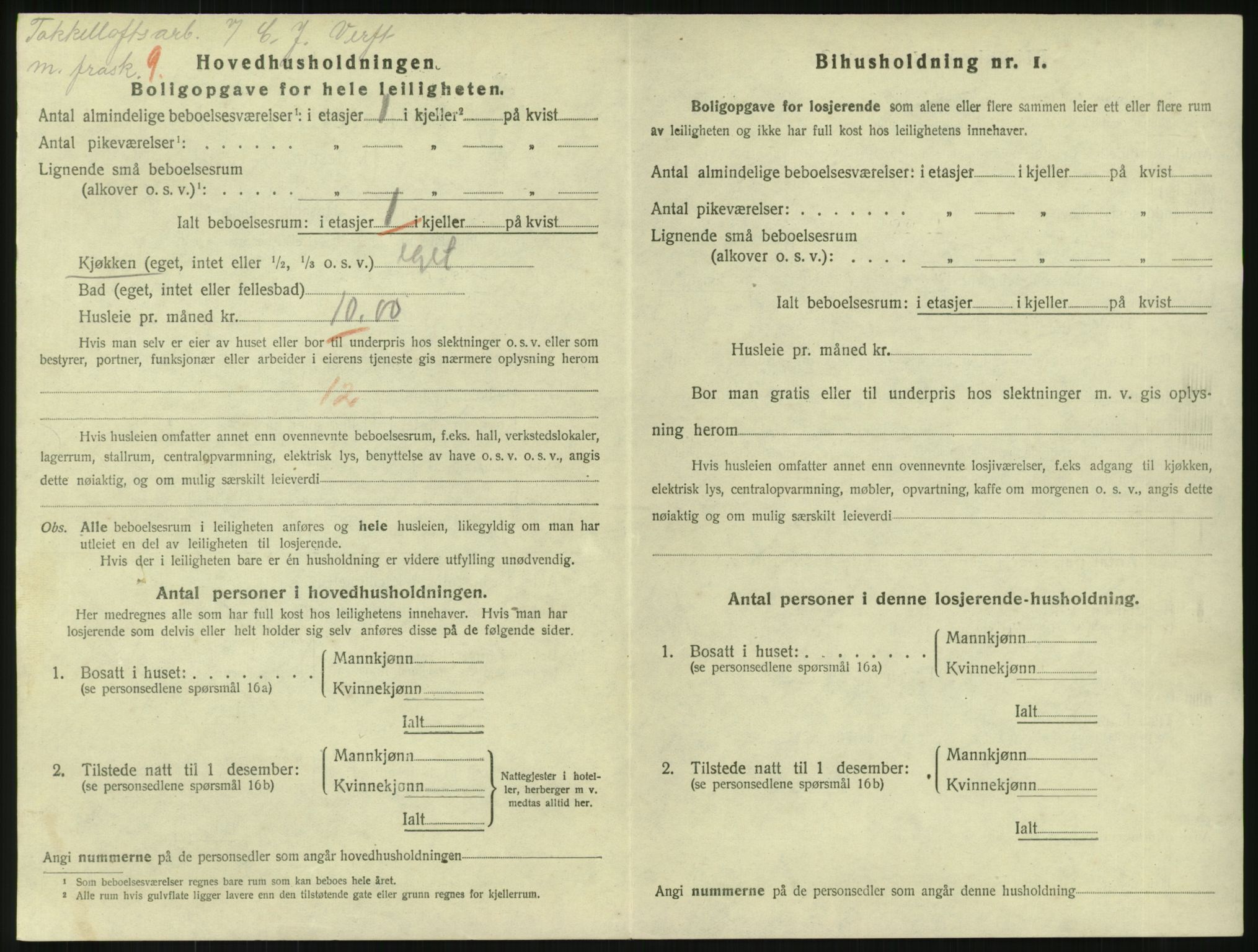 SAKO, 1920 census for Horten, 1920, p. 3634