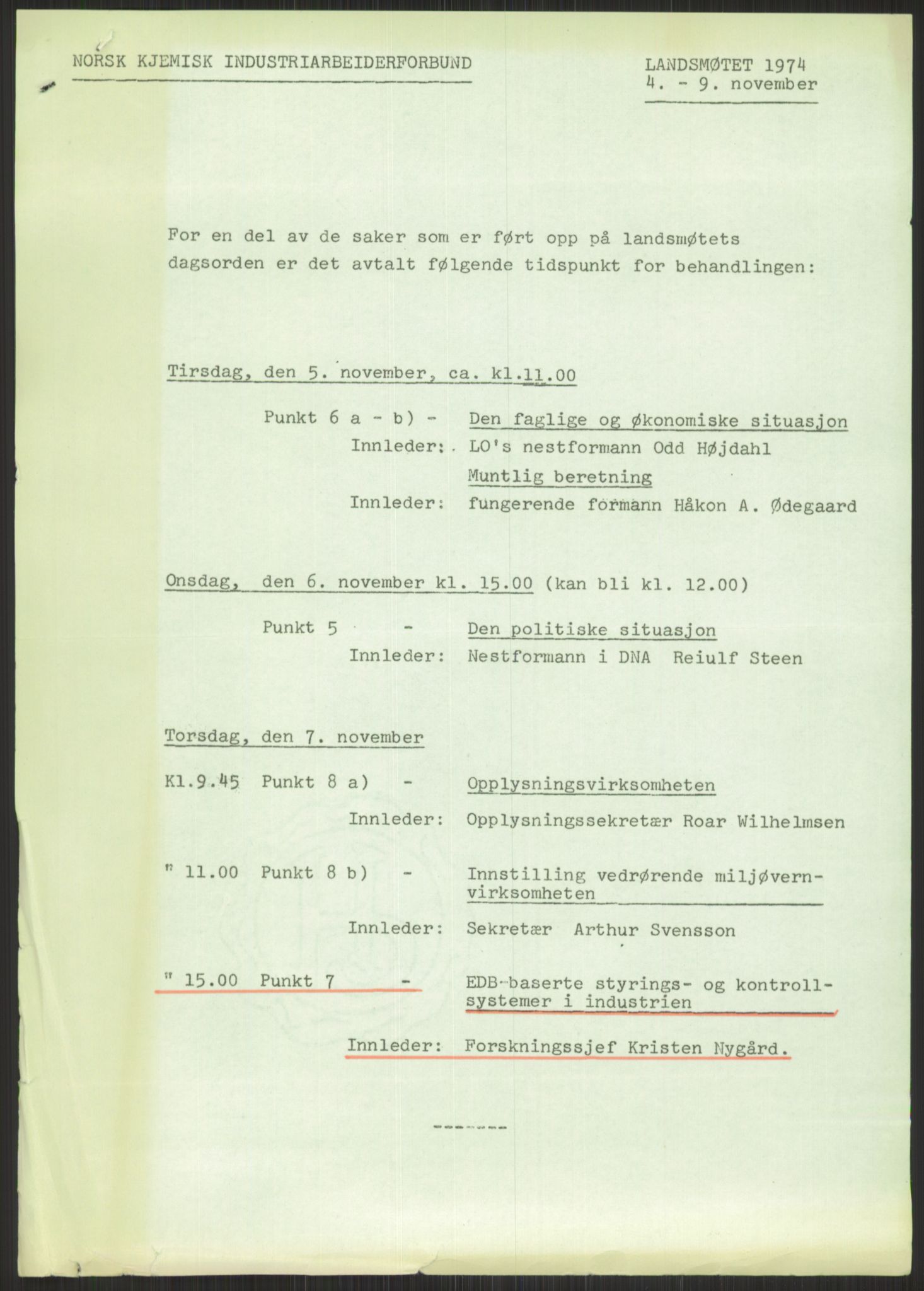 Nygaard, Kristen, AV/RA-PA-1398/F/Fi/L0006: Fagbevegelse, demokrati, Jern- og Metallprosjektet, 1970-2002, p. 581