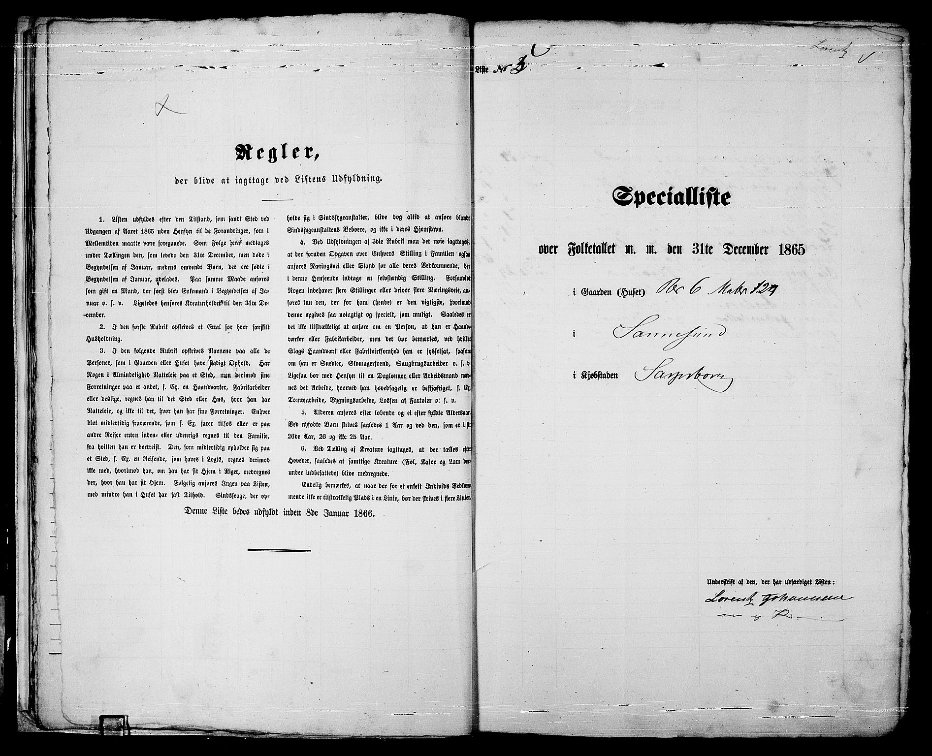 RA, 1865 census for Sarpsborg, 1865, p. 17