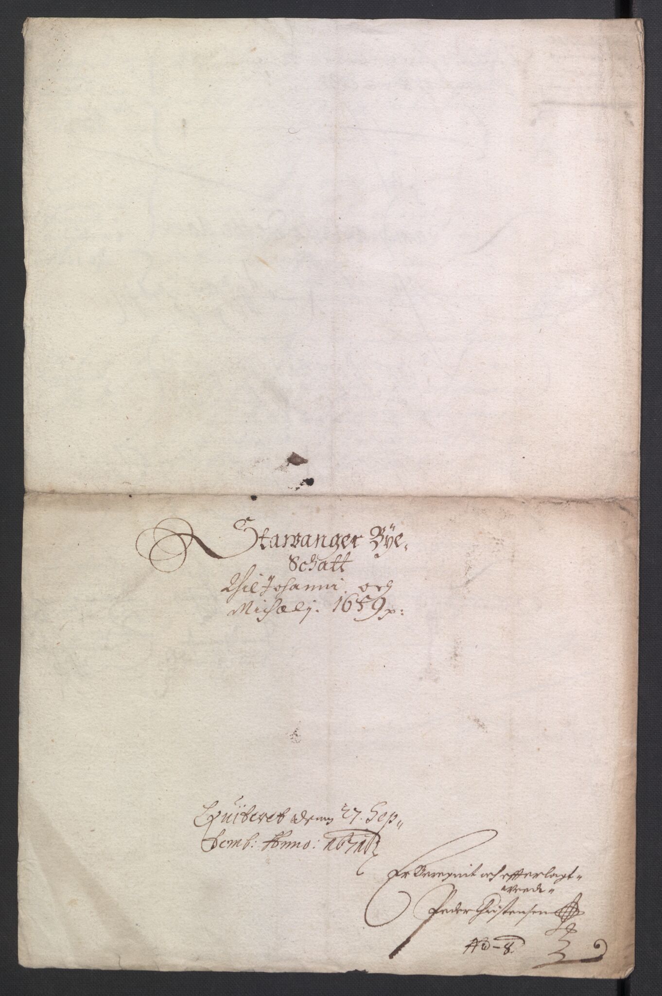 Rentekammeret inntil 1814, Reviderte regnskaper, Byregnskaper, RA/EA-4066/R/Ro/L0299: [O2] By- og kontribusjonsregnskap, 1639-1661, p. 362