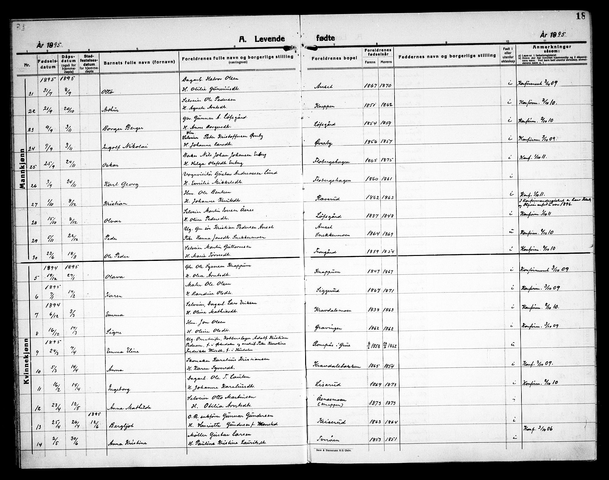 Åsnes prestekontor, AV/SAH-PREST-042/H/Ha/Haa/L0000C: Parish register (official) no. 0A, 1890-1929, p. 18