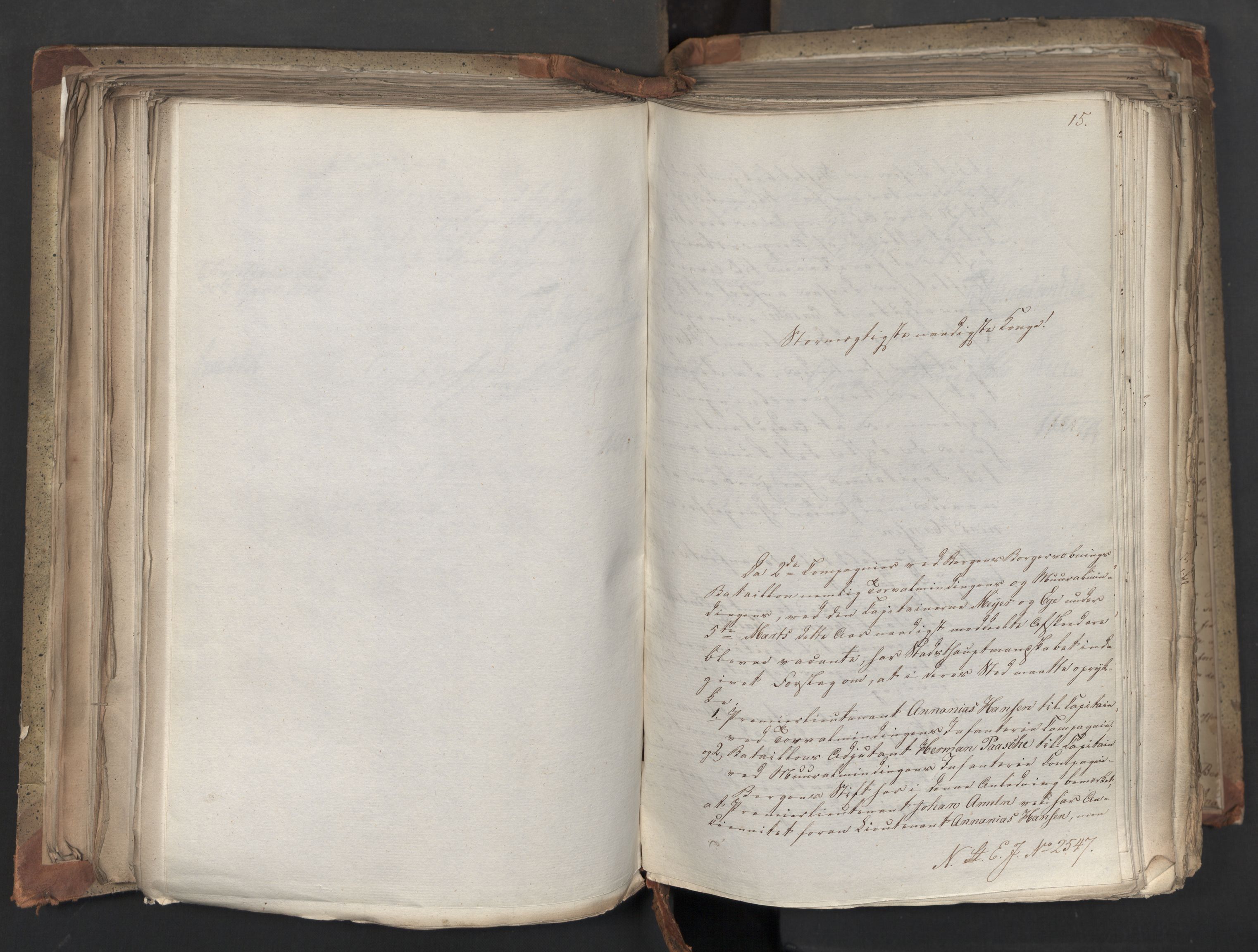 Statsrådsavdelingen i Stockholm, AV/RA-S-1003/D/Da/L0042: Regjeringsinnstillinger nr. 2467-2705, 1825, p. 246