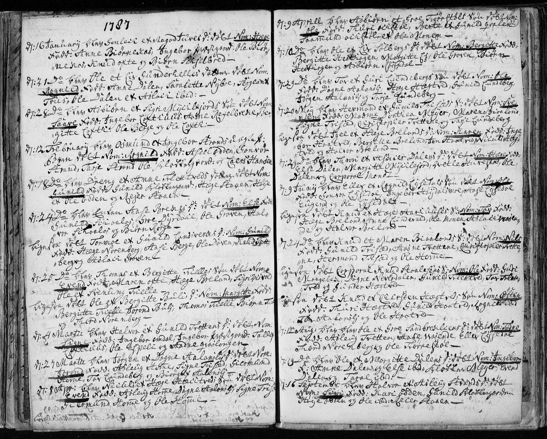 Lårdal kirkebøker, SAKO/A-284/F/Fa/L0003: Parish register (official) no. I 3, 1754-1790, p. 32