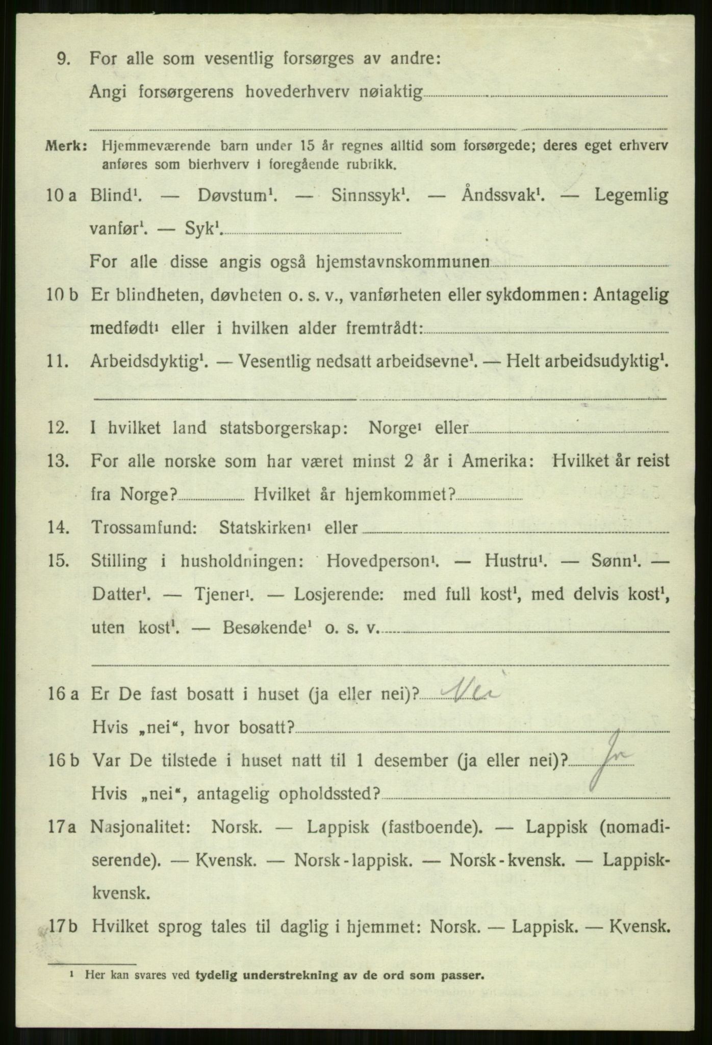 SATØ, 1920 census for Skjervøy, 1920, p. 8388