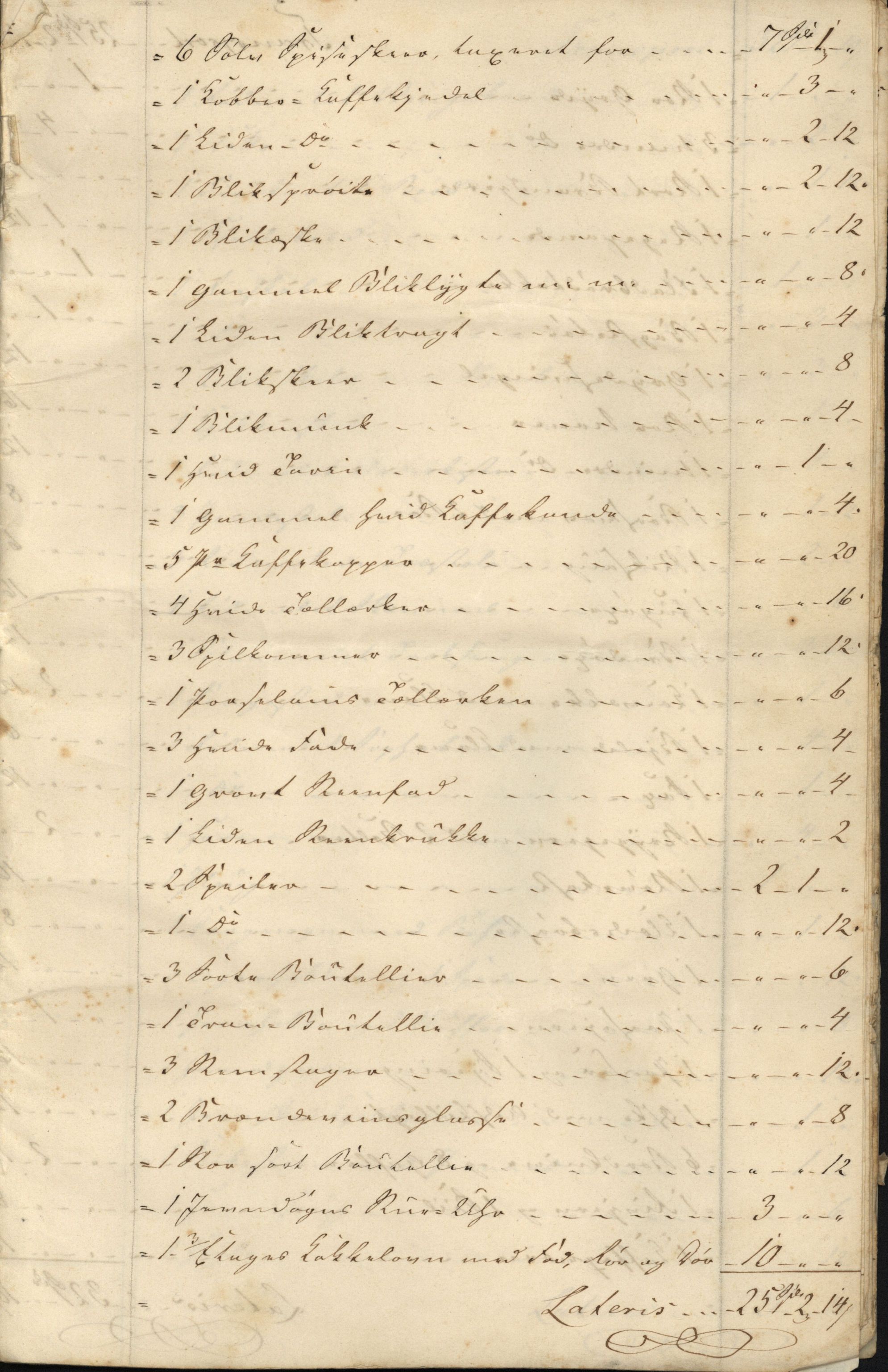 Pa 806 - Kalsrudslekten, VEMU/A-1929/F/L0002: Brev, kvitteringer, invitasjoner, kontrakter m.m., 1782-1870, p. 29