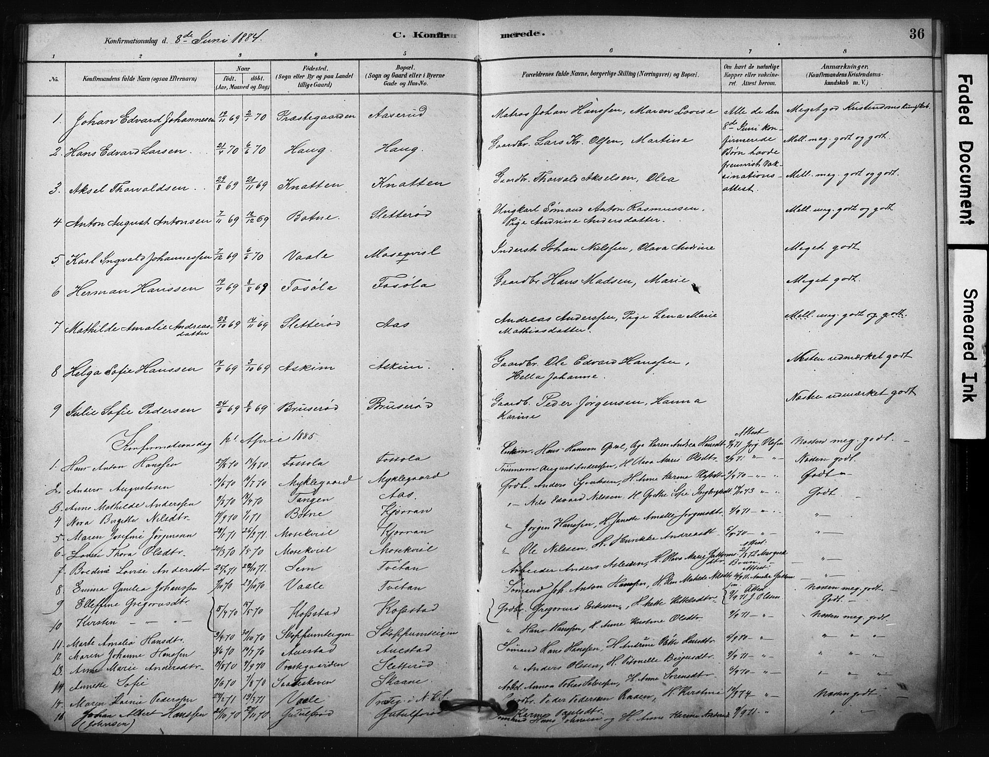 Borre kirkebøker, AV/SAKO-A-338/F/Fc/L0001: Parish register (official) no. III 1, 1878-1896, p. 36