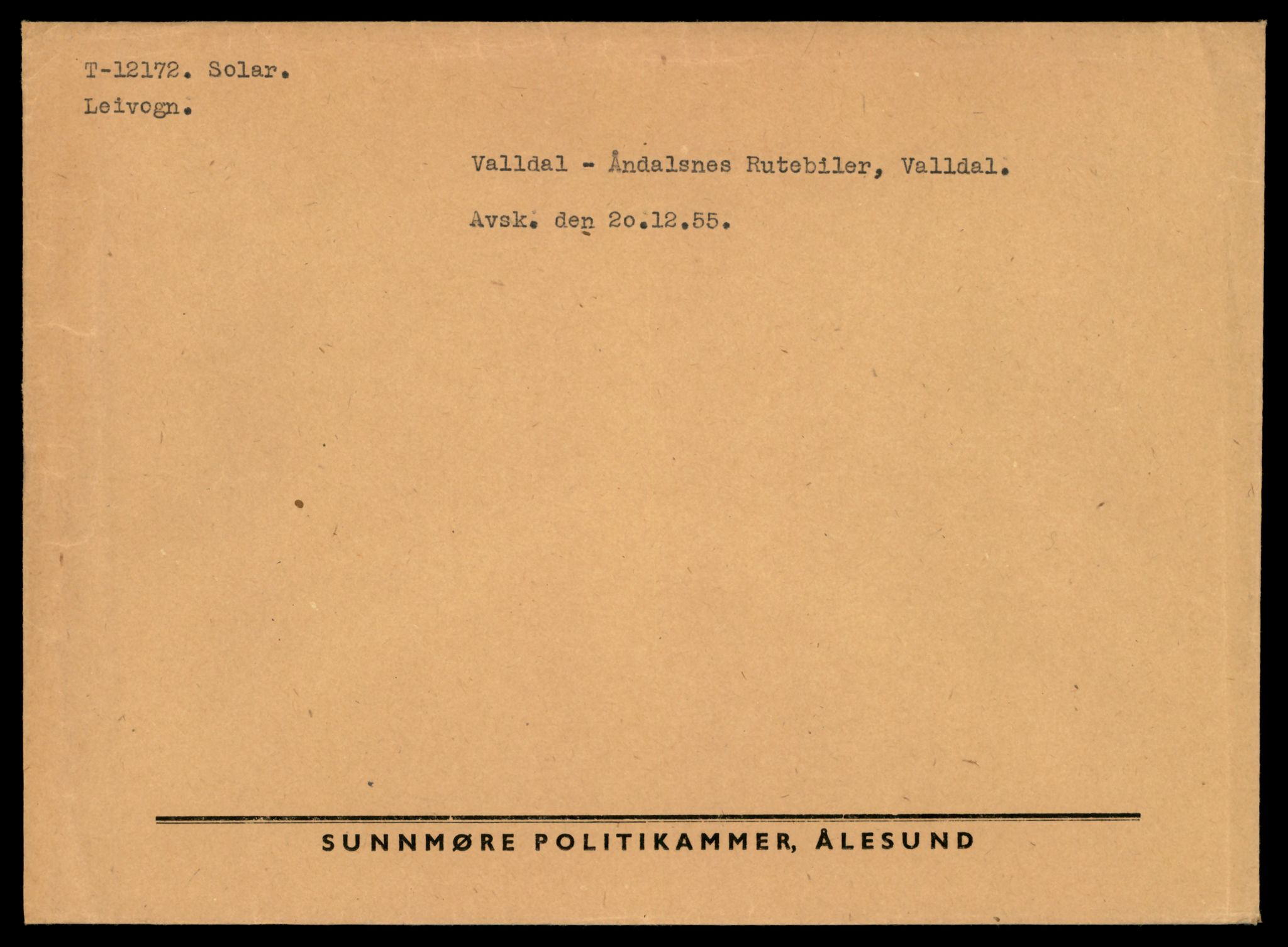 Møre og Romsdal vegkontor - Ålesund trafikkstasjon, AV/SAT-A-4099/F/Fe/L0033: Registreringskort for kjøretøy T 12151 - T 12474, 1927-1998, p. 525