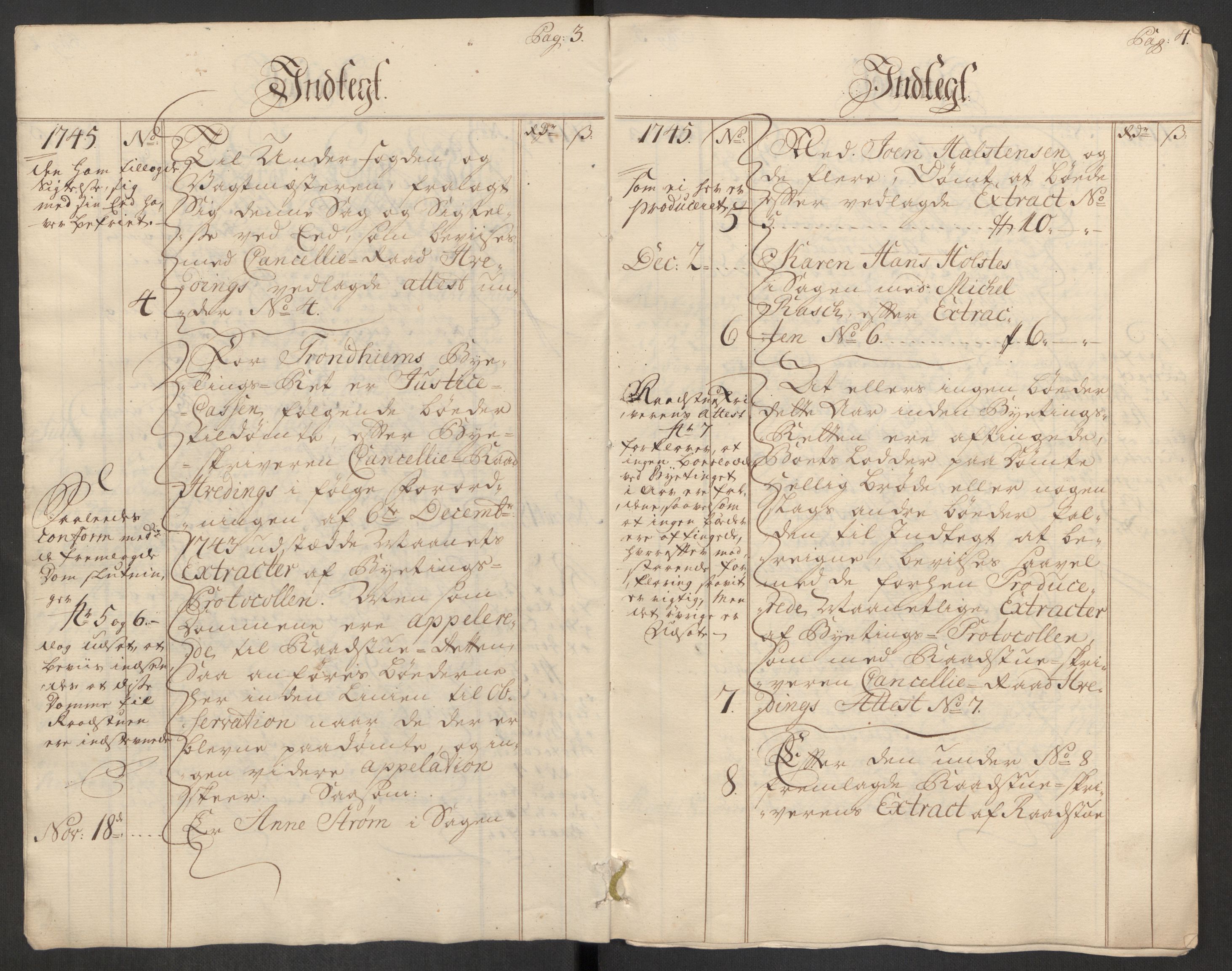 Rentekammeret inntil 1814, Reviderte regnskaper, Byregnskaper, AV/RA-EA-4066/R/Rs/L0541: [S22] Sikt og sakefall, 1743-1746, p. 204