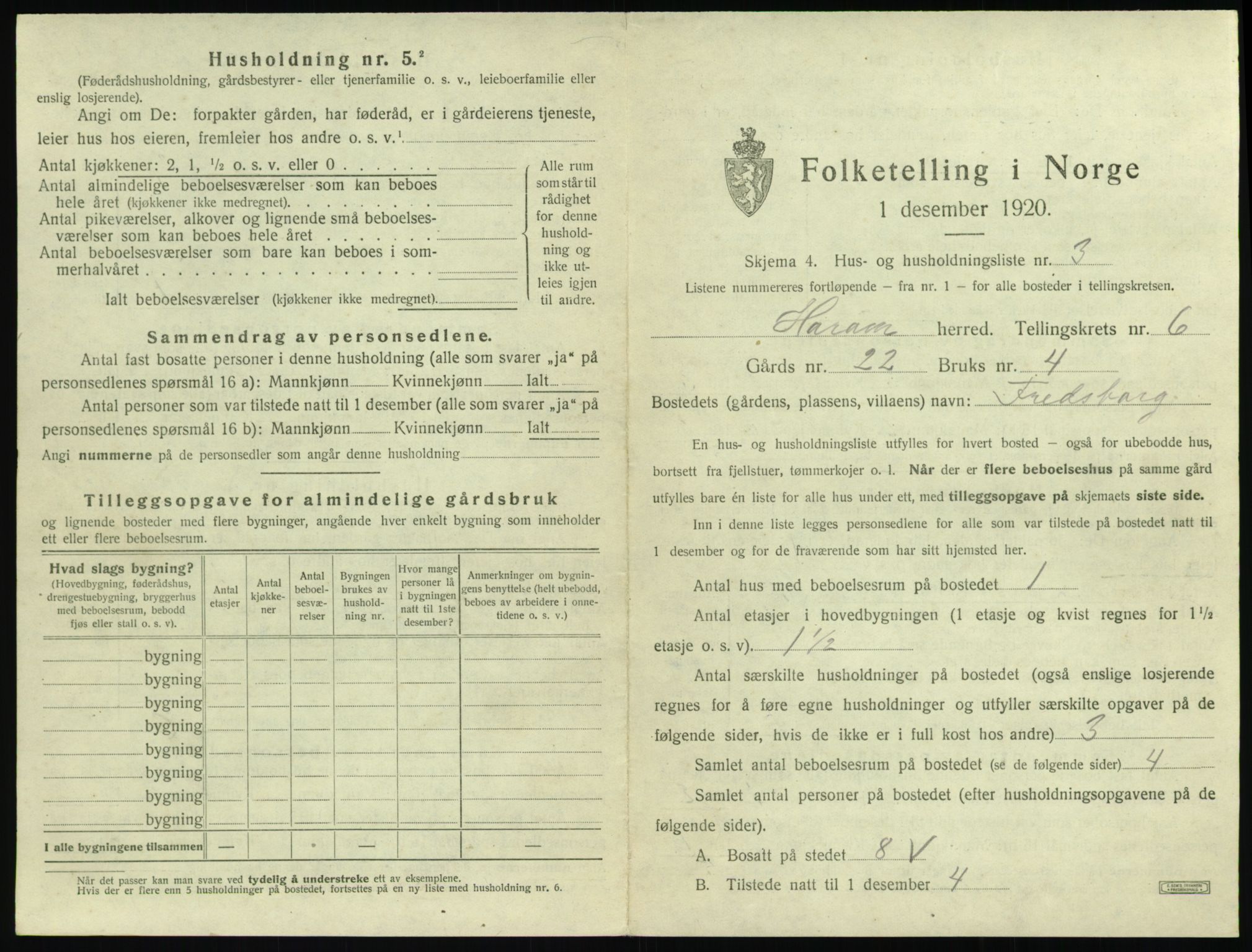 SAT, 1920 census for Haram, 1920, p. 357