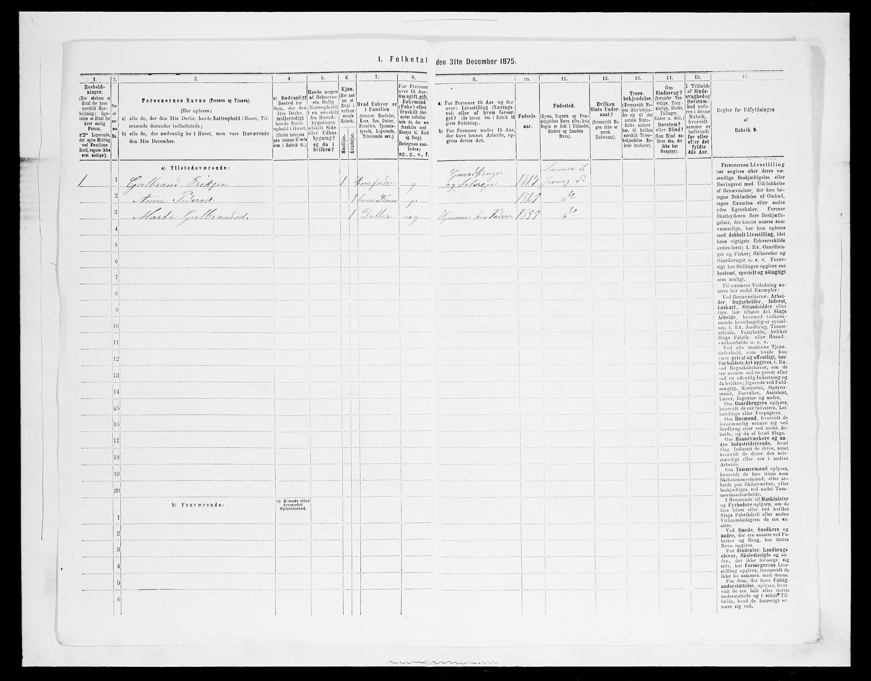 SAH, 1875 census for 0532P Jevnaker, 1875, p. 802