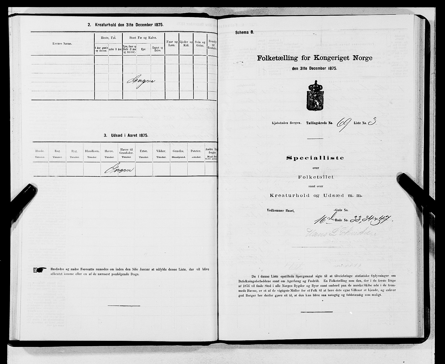 SAB, 1875 census for 1301 Bergen, 1875, p. 3660