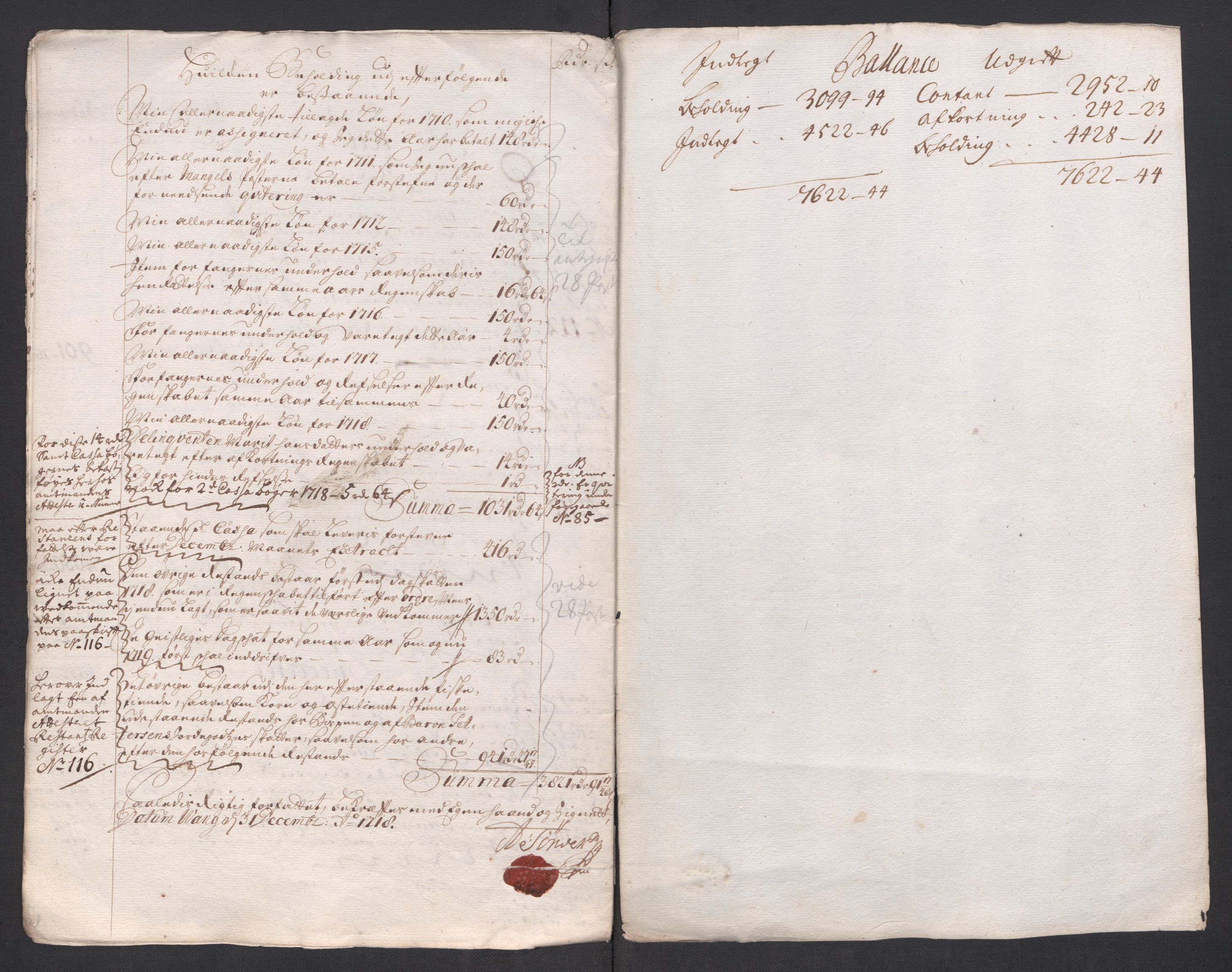 Rentekammeret inntil 1814, Reviderte regnskaper, Fogderegnskap, AV/RA-EA-4092/R68/L4764: Fogderegnskap Senja og Troms, 1718, p. 12