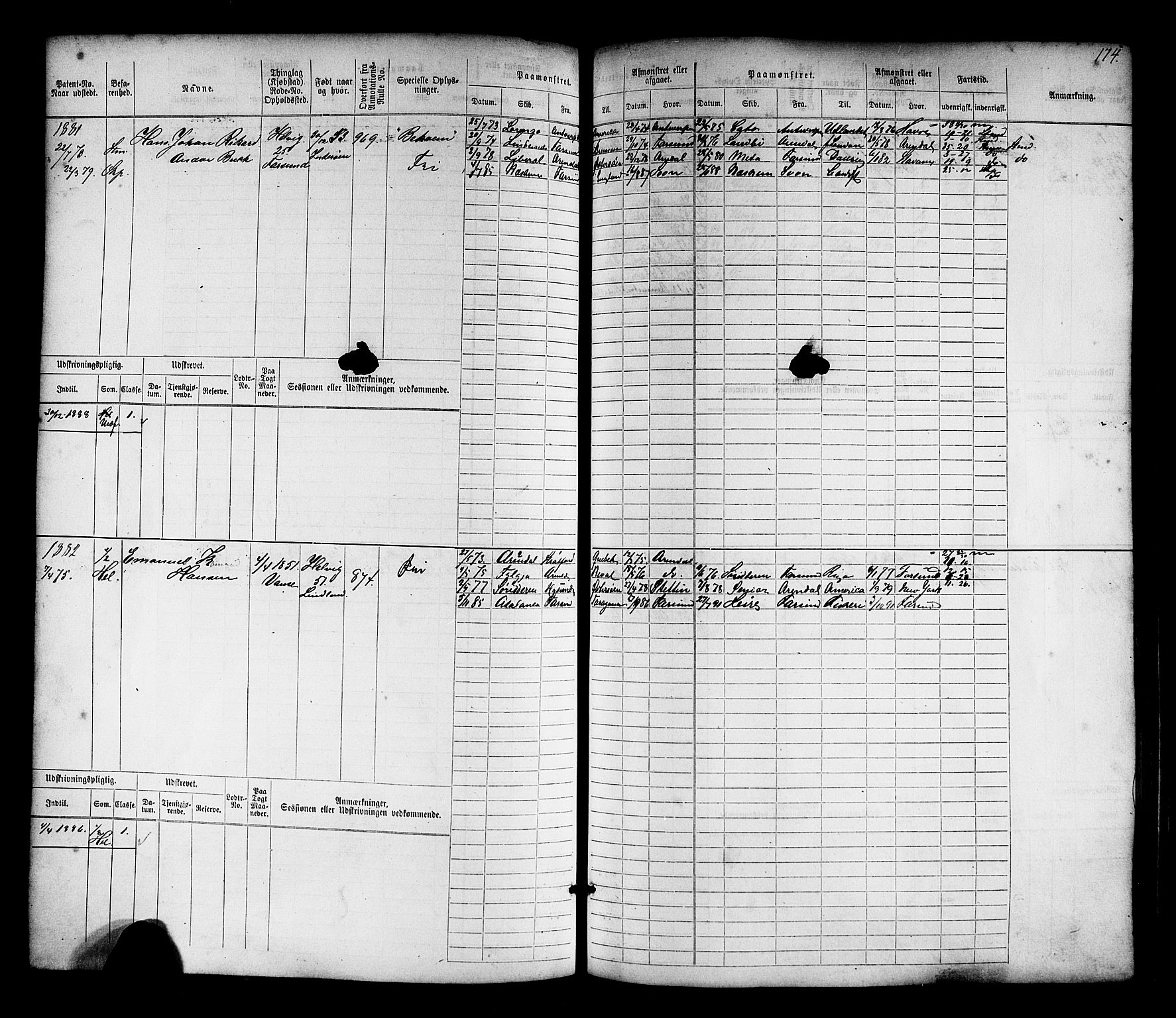 Farsund mønstringskrets, AV/SAK-2031-0017/F/Fb/L0017: Hovedrulle nr 1537-2300, Z-9, 1868-1904, p. 182