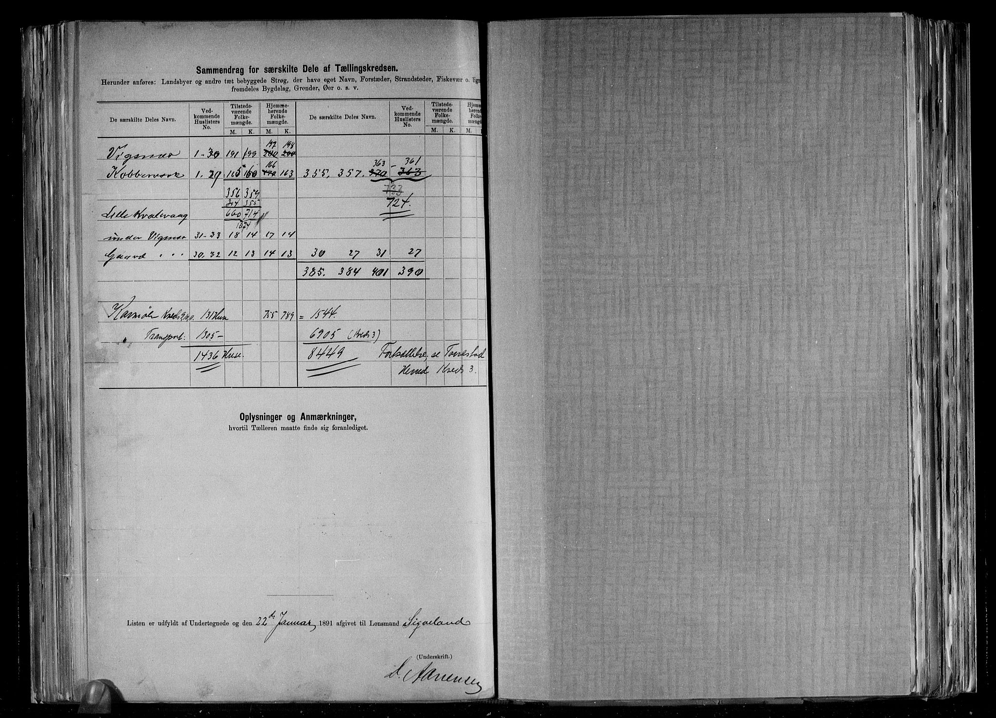 RA, 1891 census for 1147 Avaldsnes, 1891, p. 46