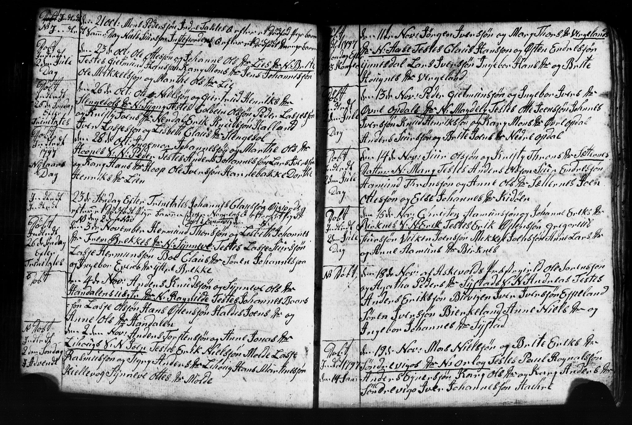 Gulen sokneprestembete, AV/SAB-A-80201/H/Hab: Parish register (copy) no. A 2, 1791-1814