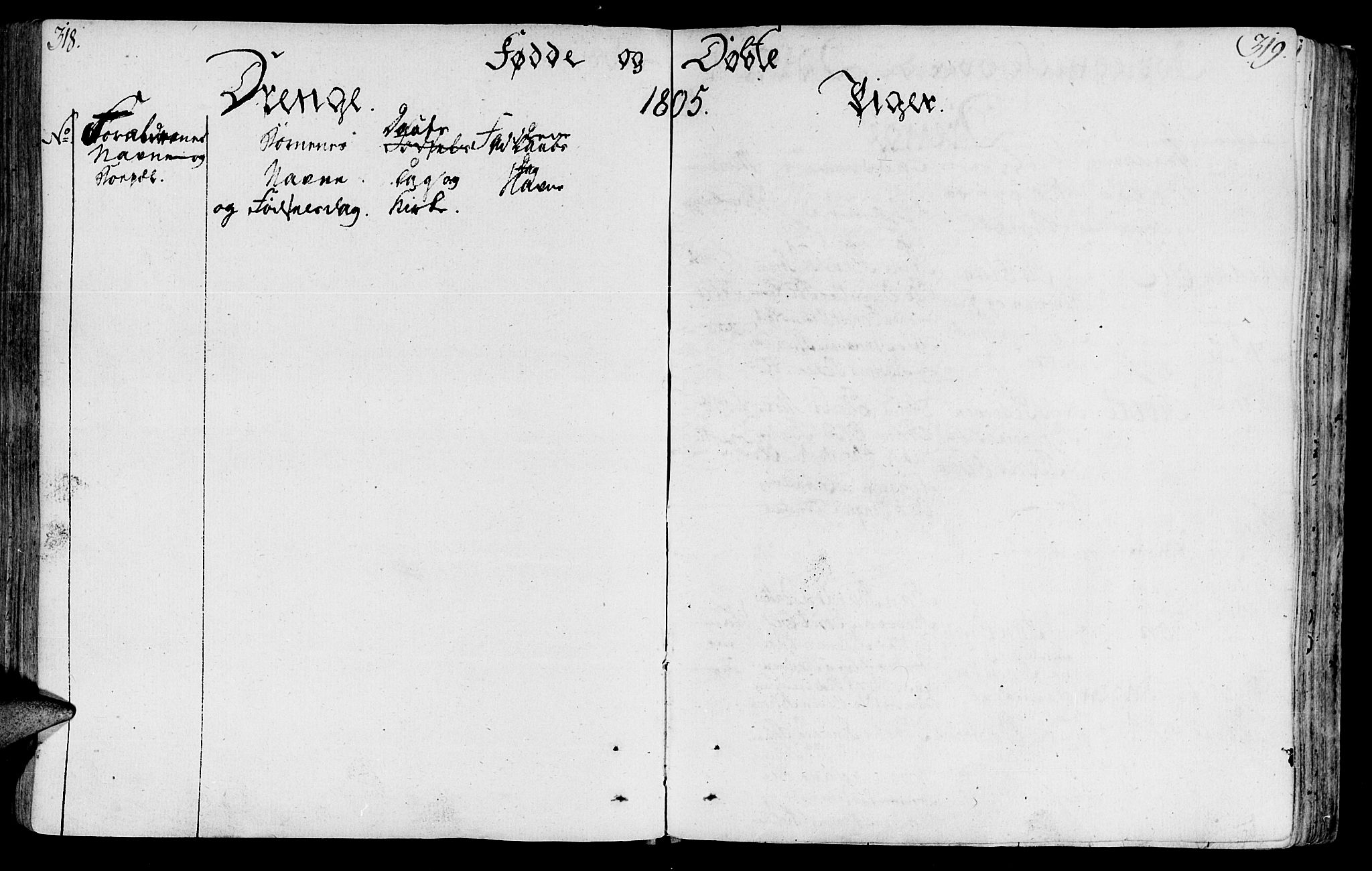 Ministerialprotokoller, klokkerbøker og fødselsregistre - Sør-Trøndelag, SAT/A-1456/646/L0606: Parish register (official) no. 646A04, 1791-1805, p. 318-319