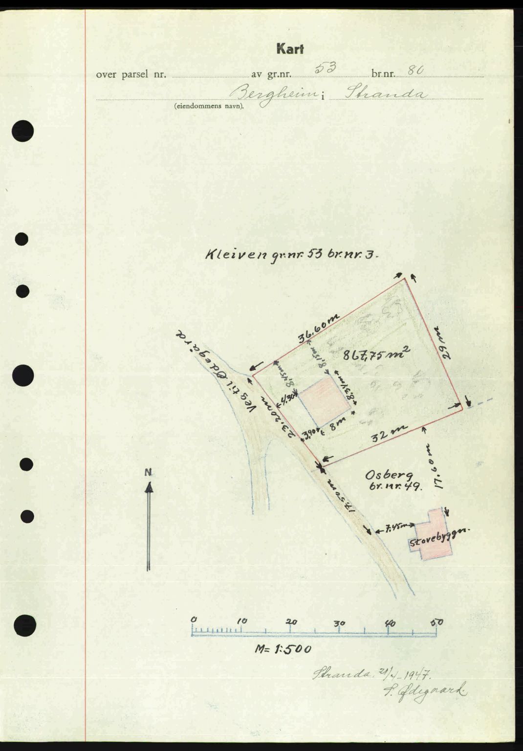 Nordre Sunnmøre sorenskriveri, AV/SAT-A-0006/1/2/2C/2Ca: Mortgage book no. A24, 1947-1947, Diary no: : 730/1947