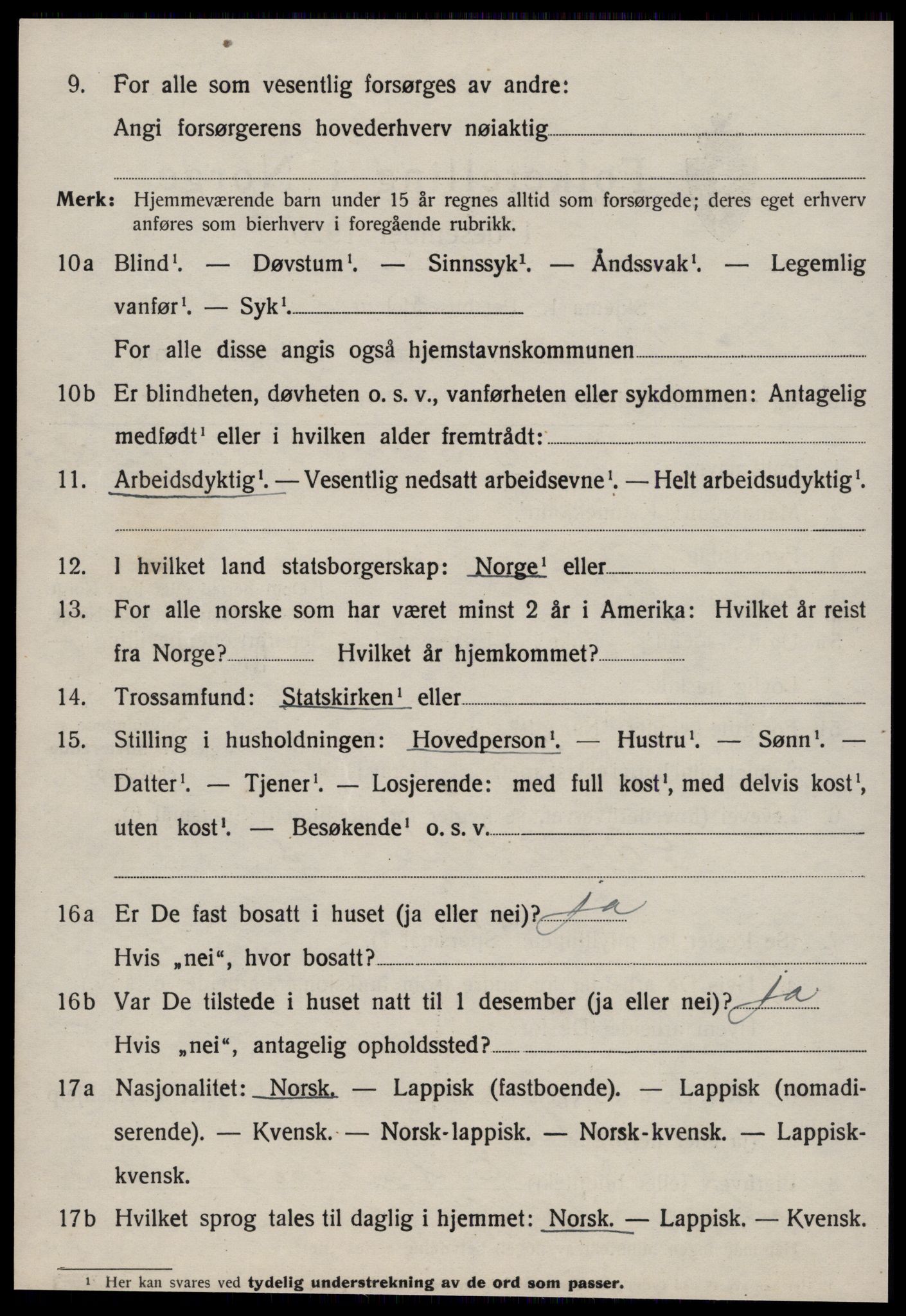 SAT, 1920 census for Røros, 1920, p. 7689