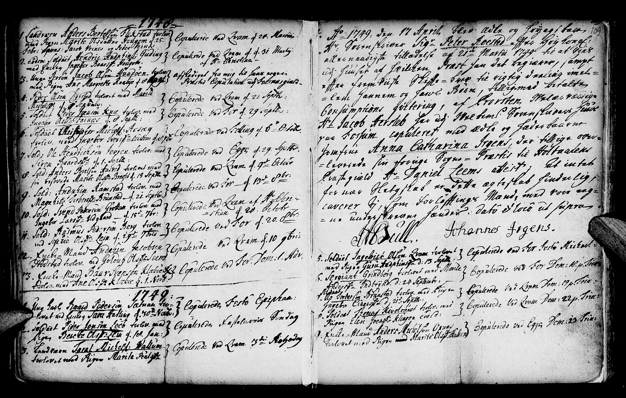 Ministerialprotokoller, klokkerbøker og fødselsregistre - Nord-Trøndelag, SAT/A-1458/746/L0439: Parish register (official) no. 746A01, 1688-1759, p. 109