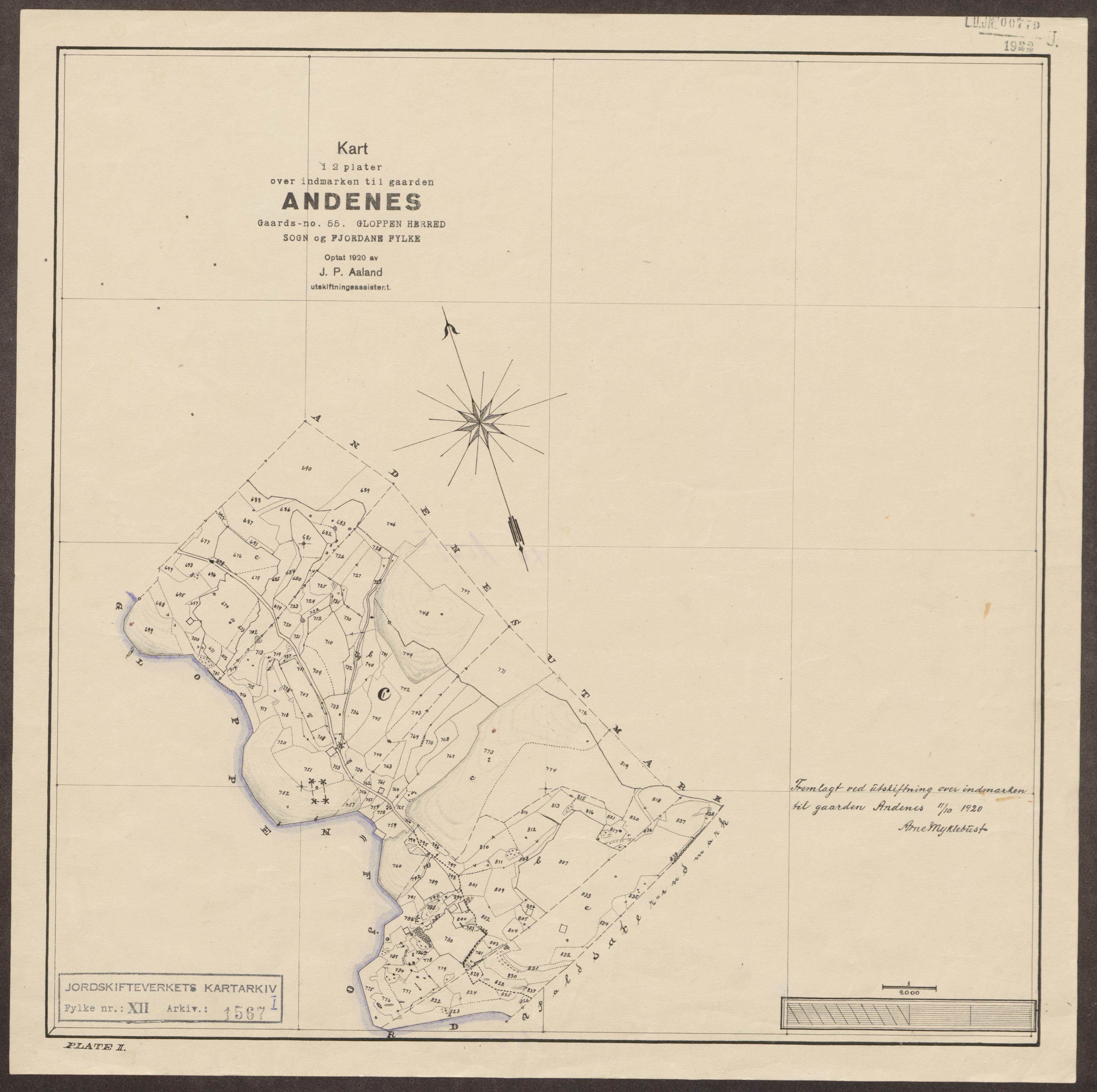 Jordskifteverkets kartarkiv, AV/RA-S-3929/T, 1859-1988, p. 1779