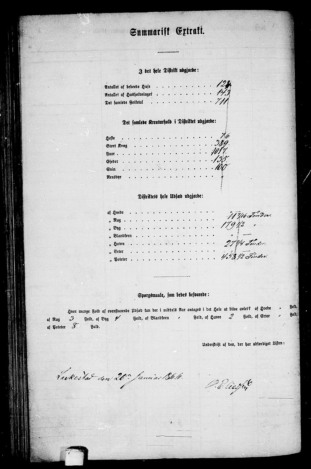 RA, 1865 census for Steigen, 1865, p. 113