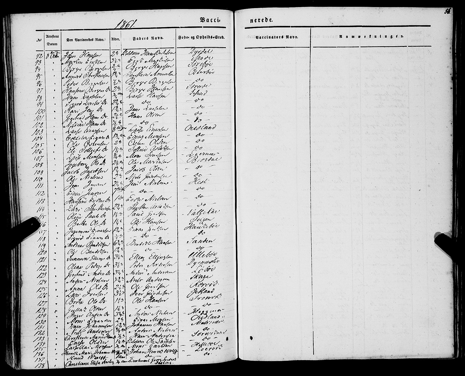 Lavik sokneprestembete, AV/SAB-A-80901: Parish register (official) no. A 3, 1843-1863, p. 56