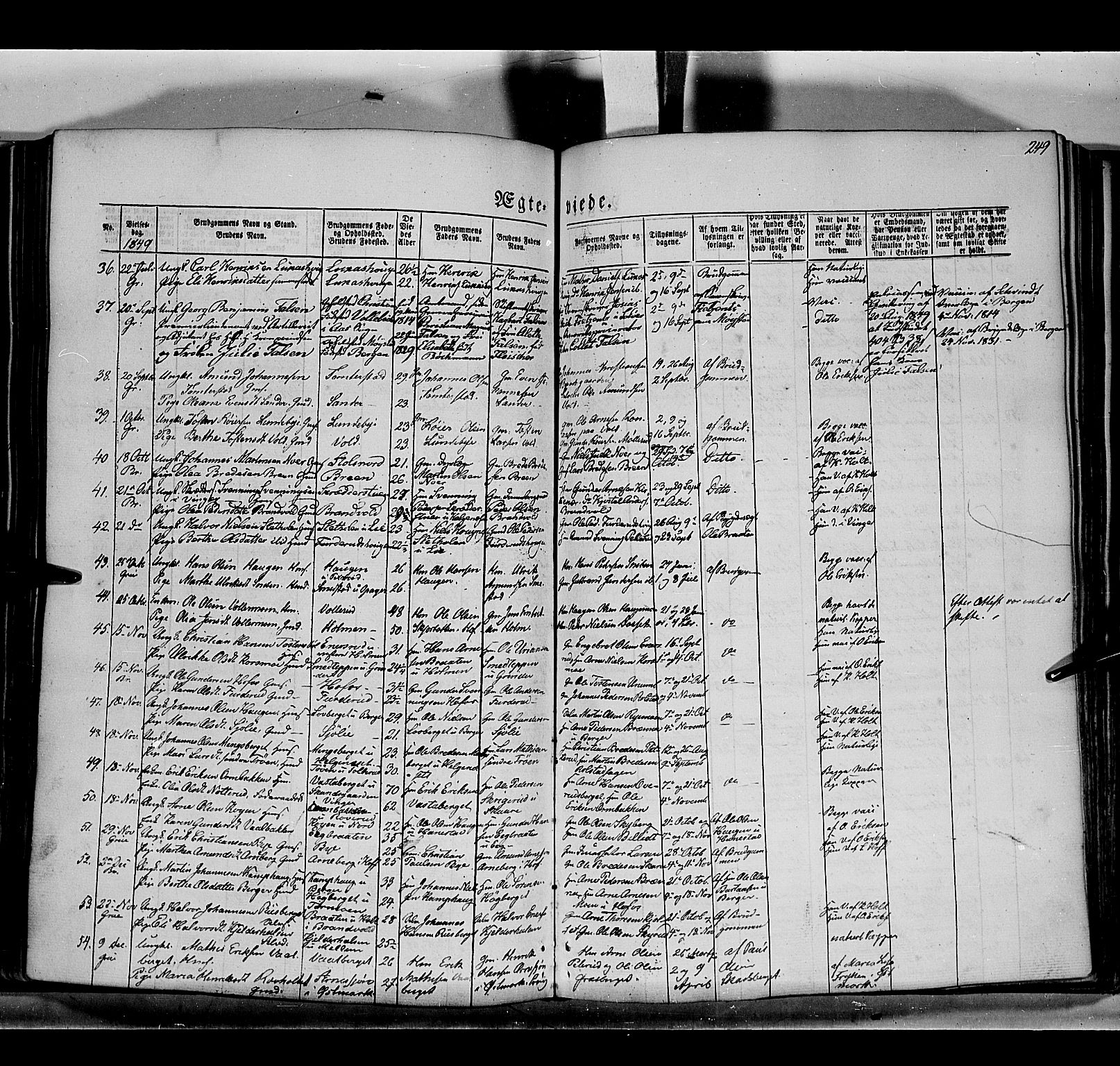 Grue prestekontor, AV/SAH-PREST-036/H/Ha/Haa/L0008: Parish register (official) no. 8, 1847-1858, p. 249