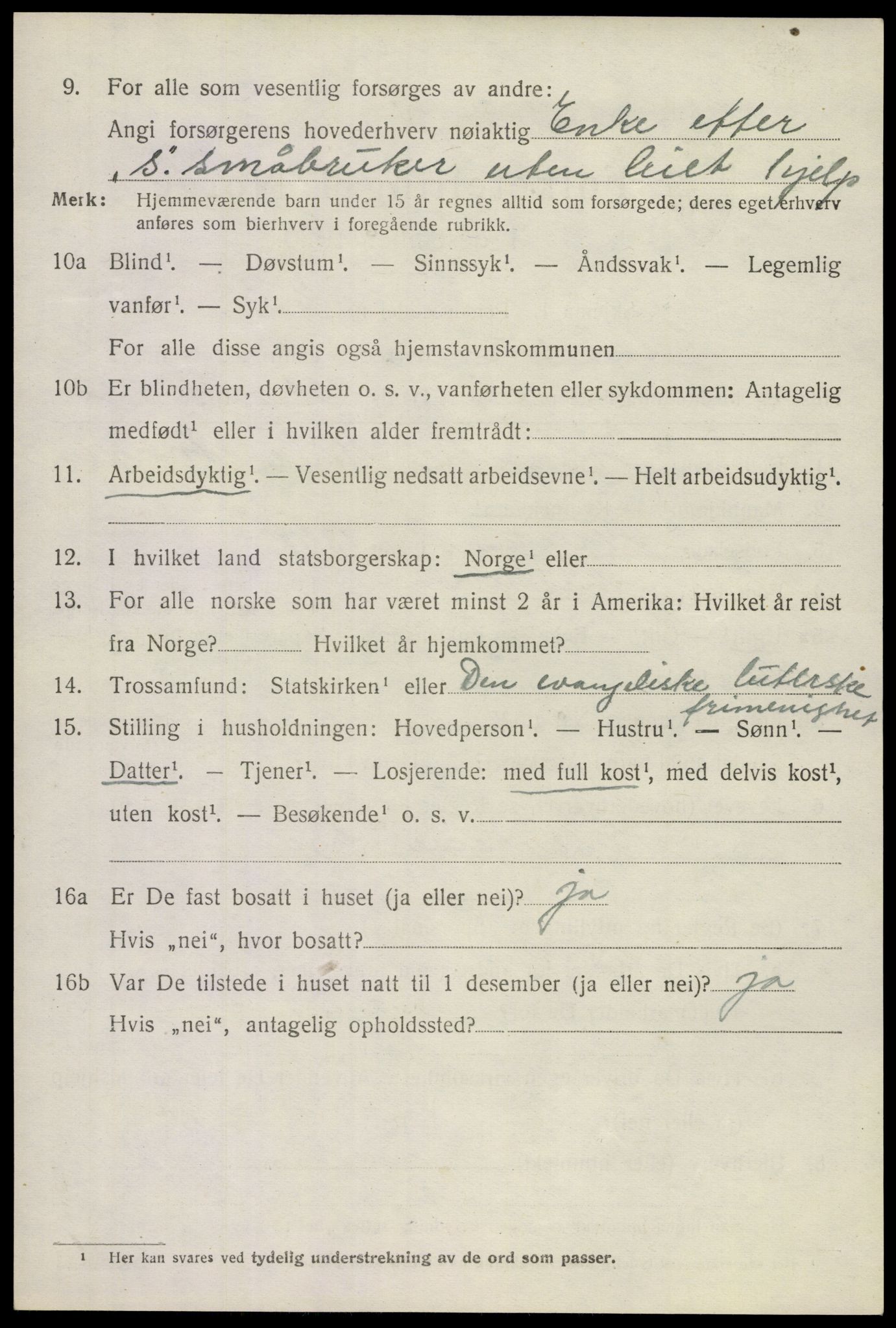 SAKO, 1920 census for Andebu, 1920, p. 5139