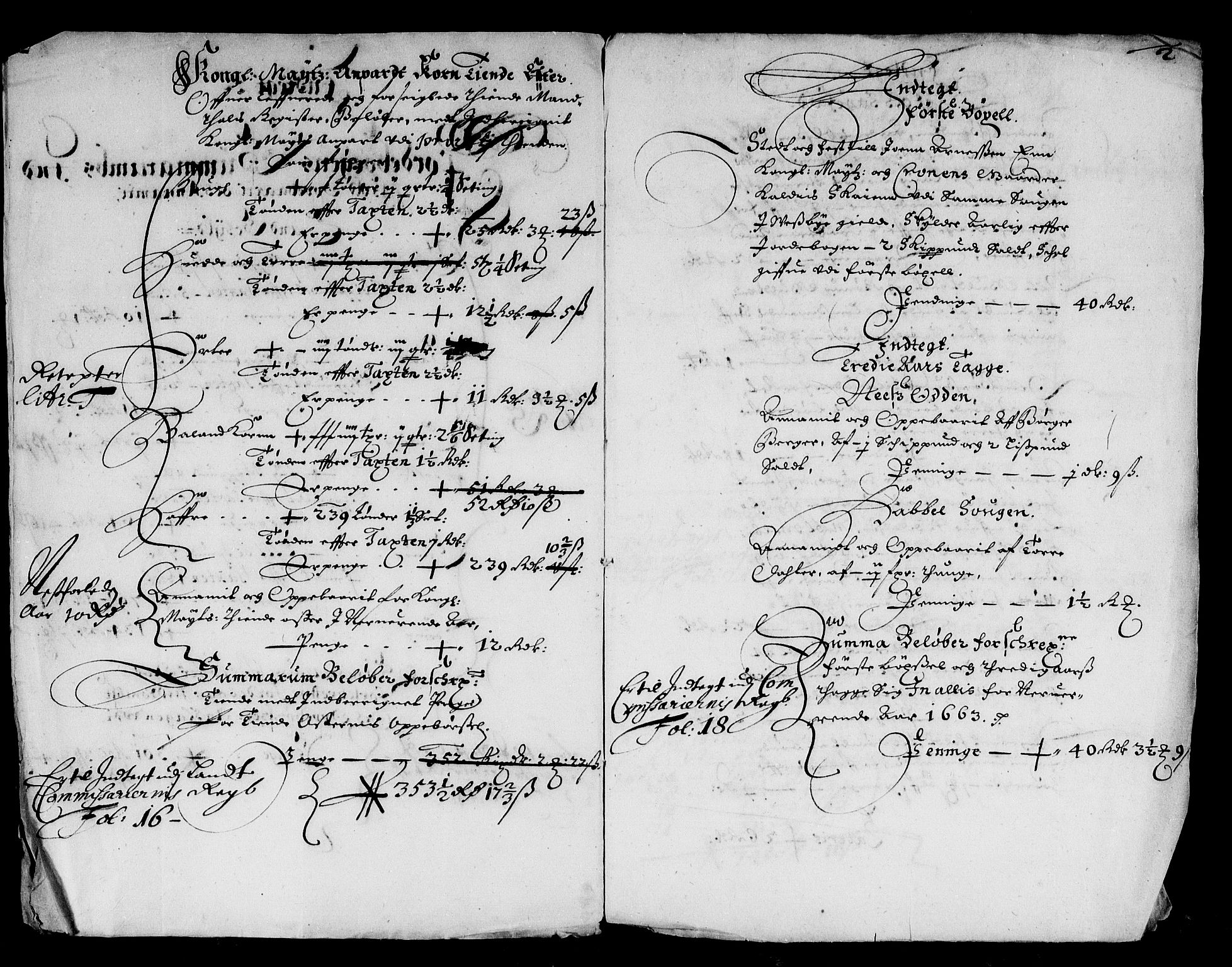 Rentekammeret inntil 1814, Reviderte regnskaper, Stiftamtstueregnskaper, Landkommissariatet på Akershus og Akershus stiftamt, AV/RA-EA-5869/R/Ra/L0014: Landkommissariatet på Akershus, 1663