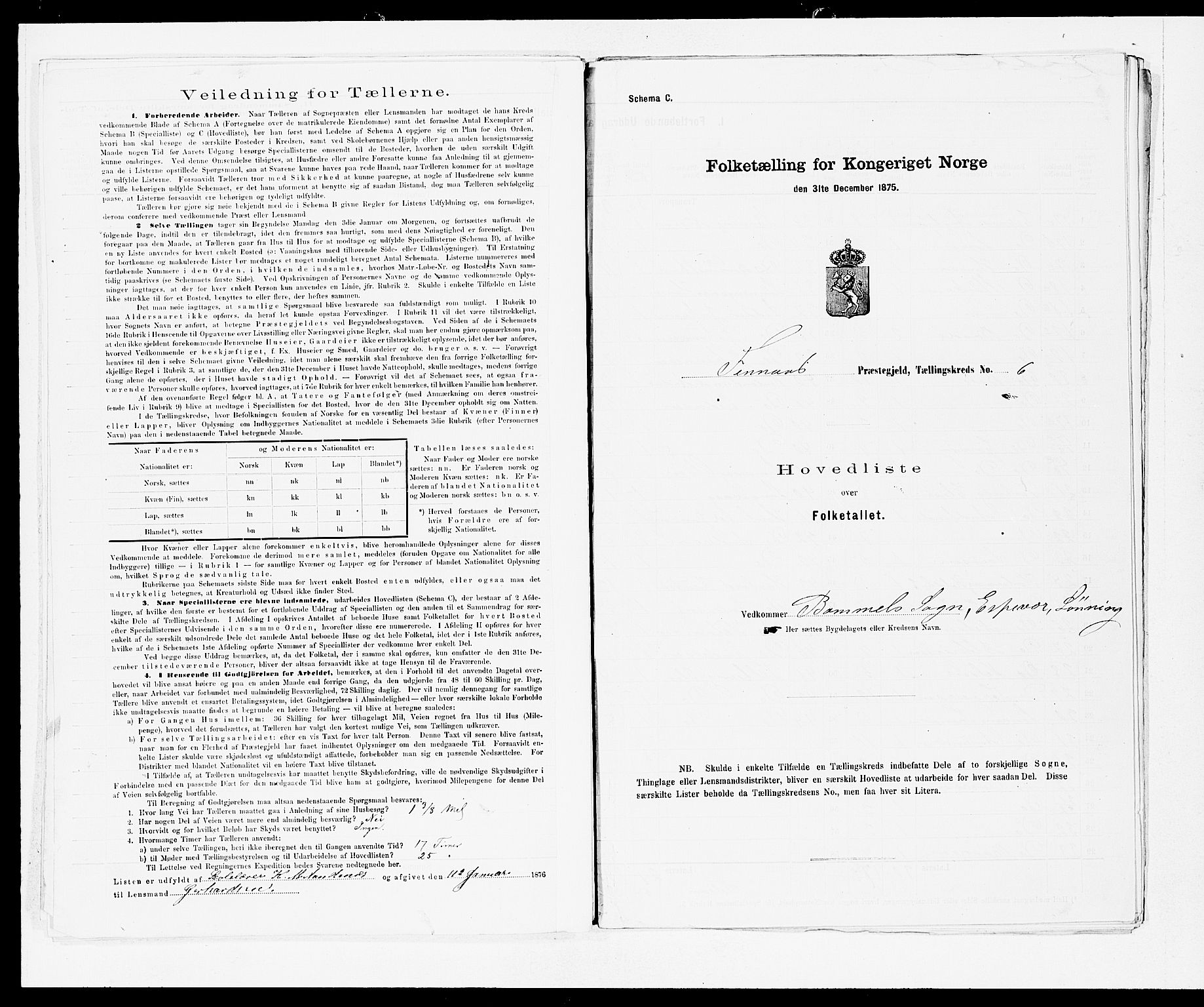 SAB, 1875 census for 1218P Finnås, 1875, p. 18