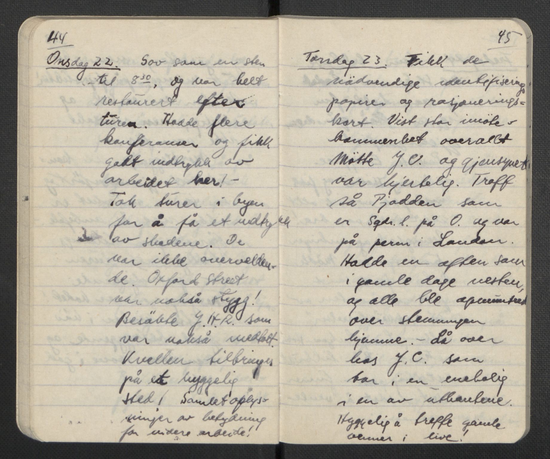 Tronstad, Leif, AV/RA-PA-0354/F/L0001: Dagbøker, 1941-1945, p. 29
