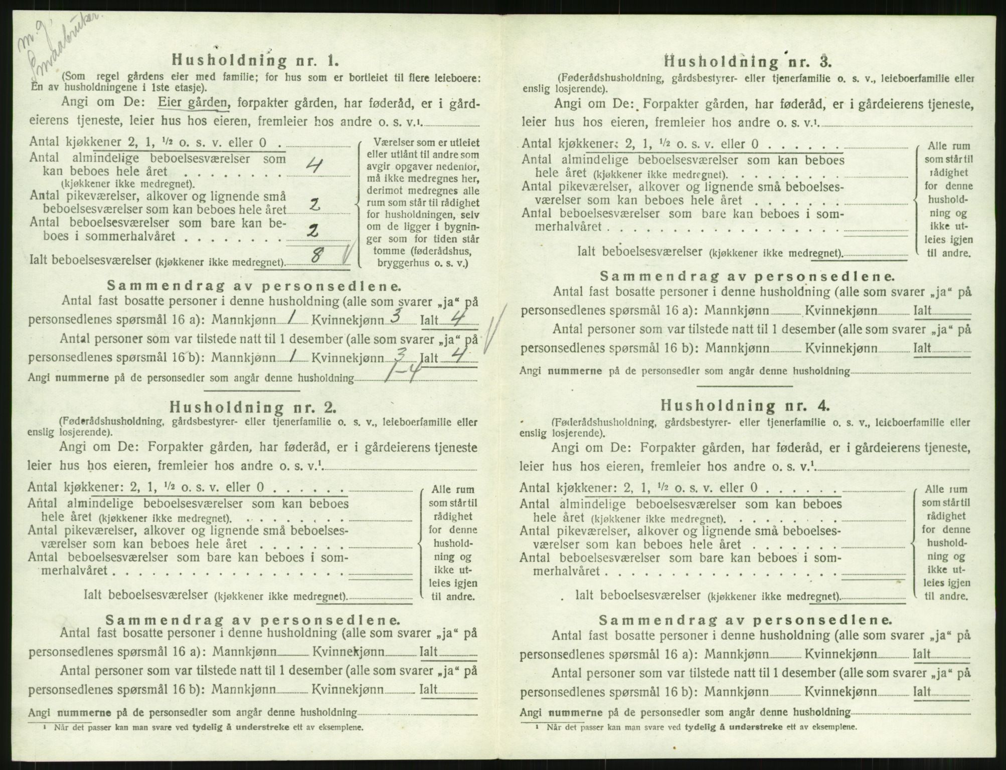 SAT, 1920 census for Åsskard, 1920, p. 34