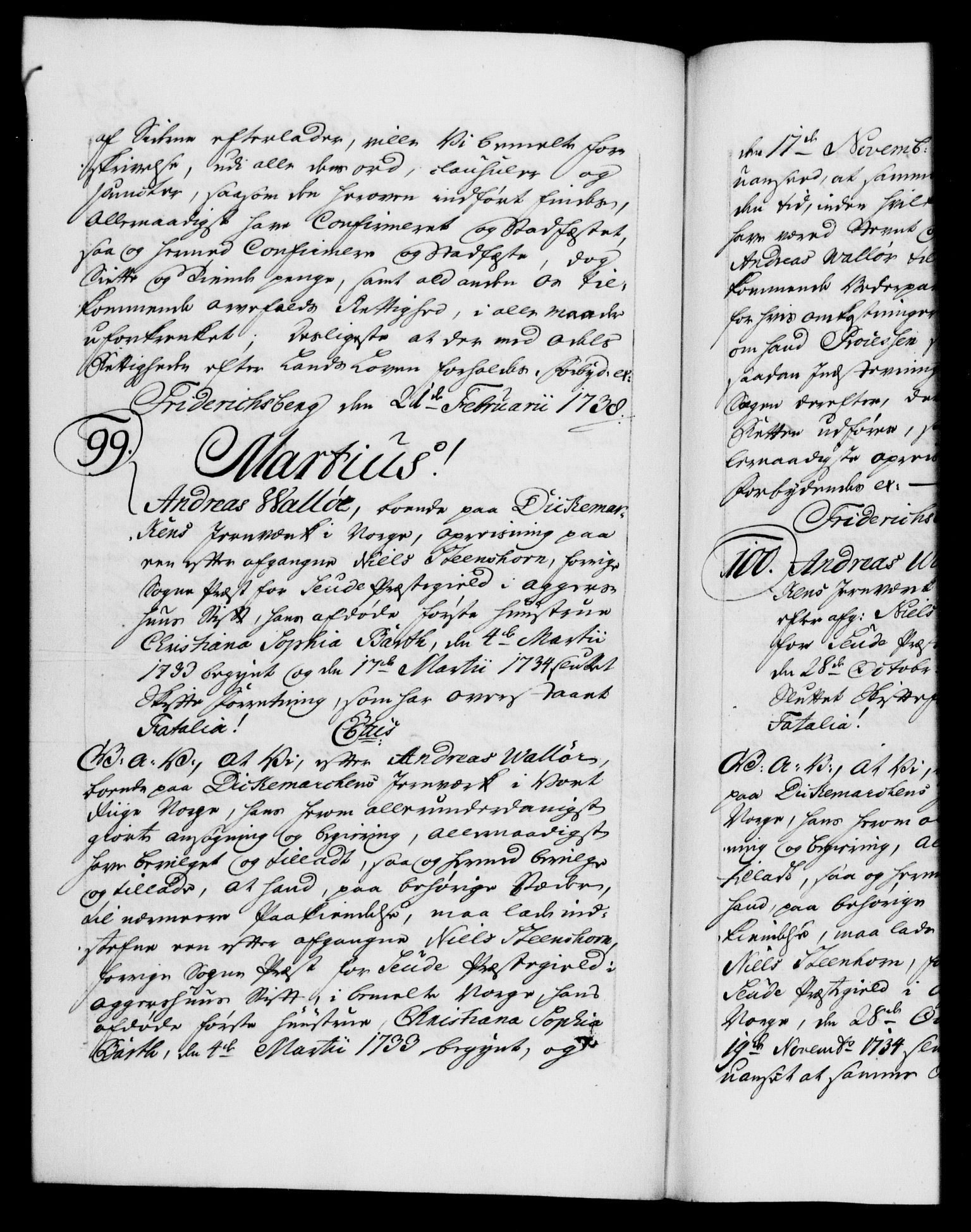 Danske Kanselli 1572-1799, AV/RA-EA-3023/F/Fc/Fca/Fcaa/L0030: Norske registre, 1737-1738, p. 324b