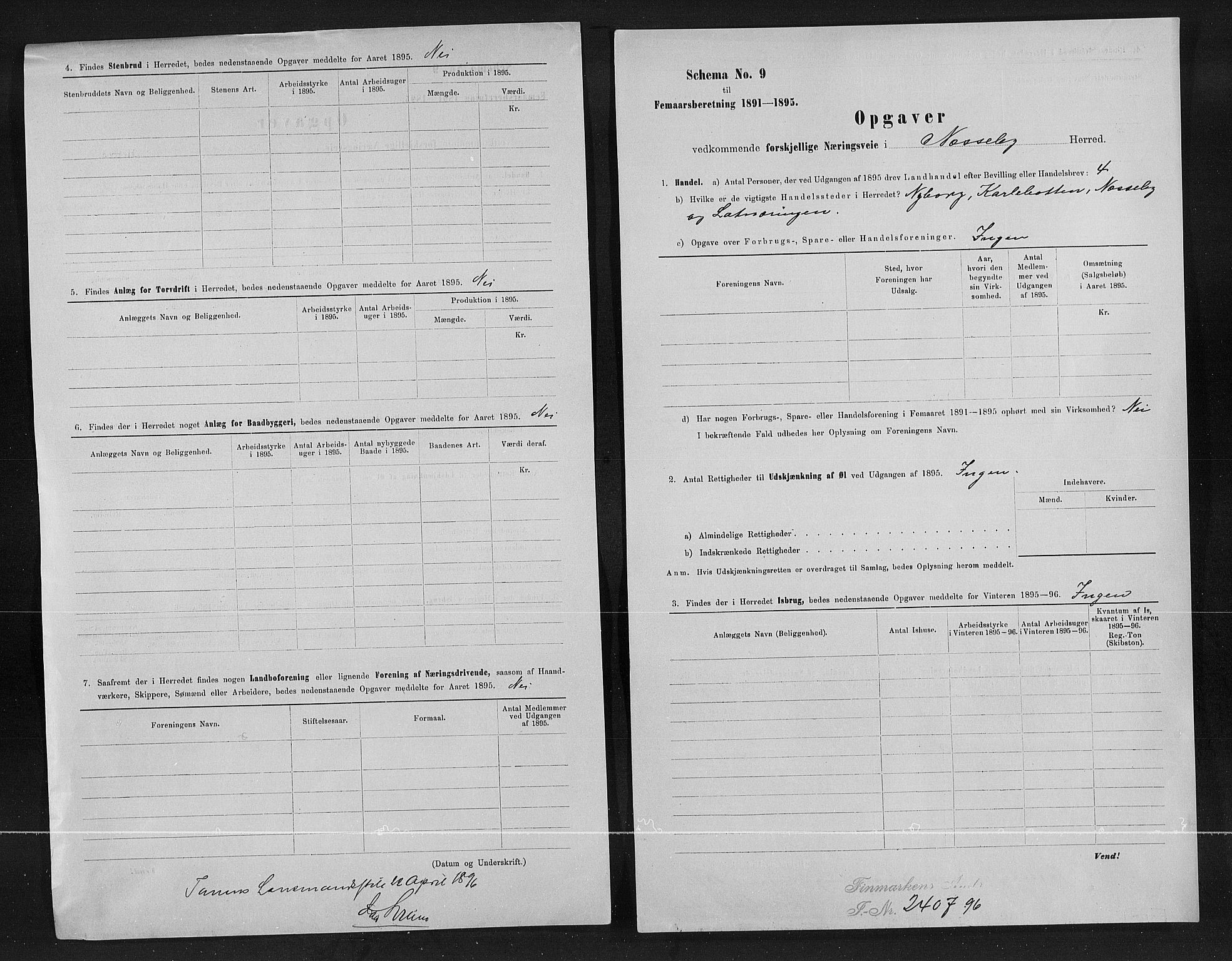 Statistisk sentralbyrå, Næringsøkonomiske emner, Generelt - Amtmennenes femårsberetninger, AV/RA-S-2233/F/Fa/L0082: --, 1891-1895, p. 349