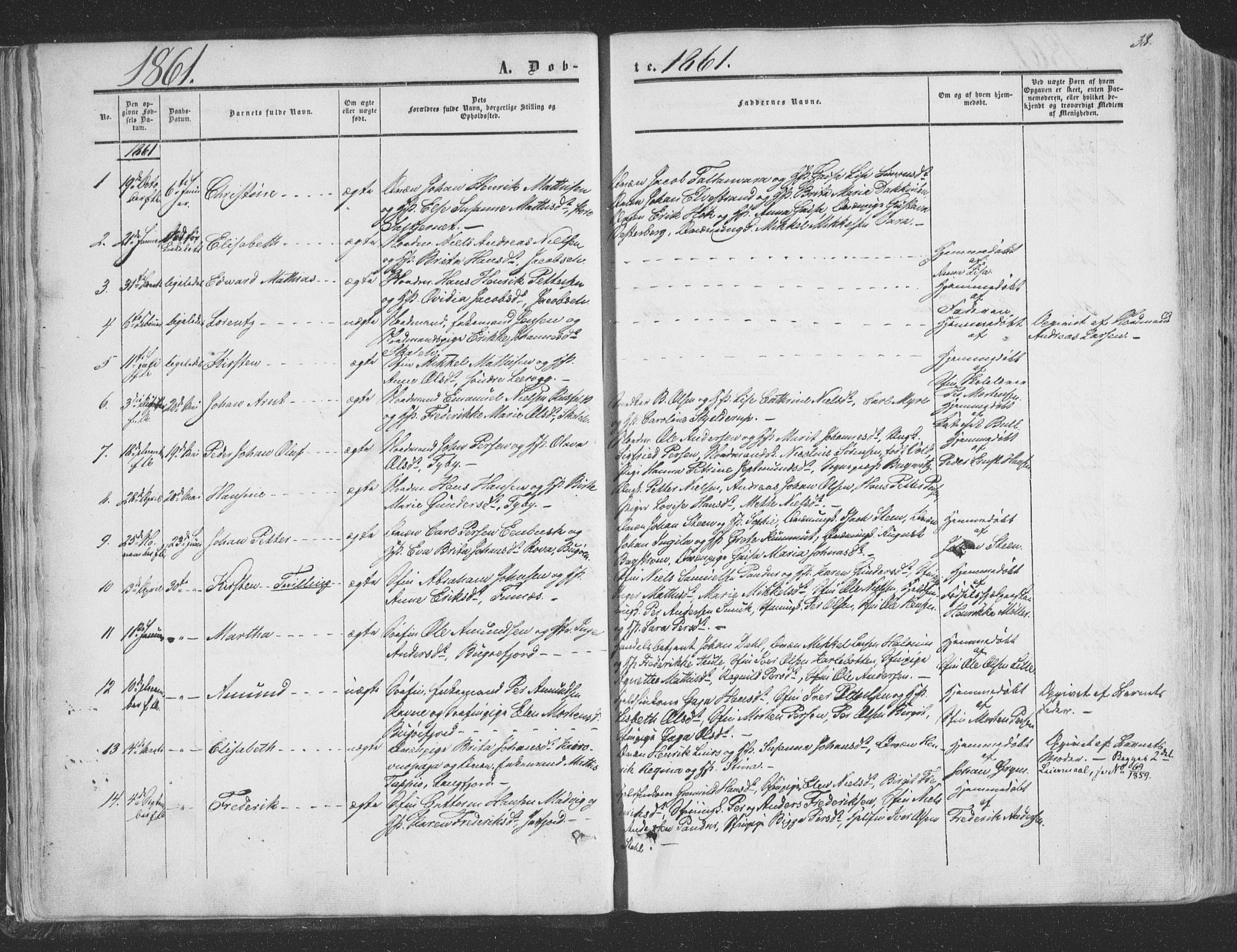 Vadsø sokneprestkontor, AV/SATØ-S-1325/H/Ha/L0004kirke: Parish register (official) no. 4, 1854-1880, p. 39