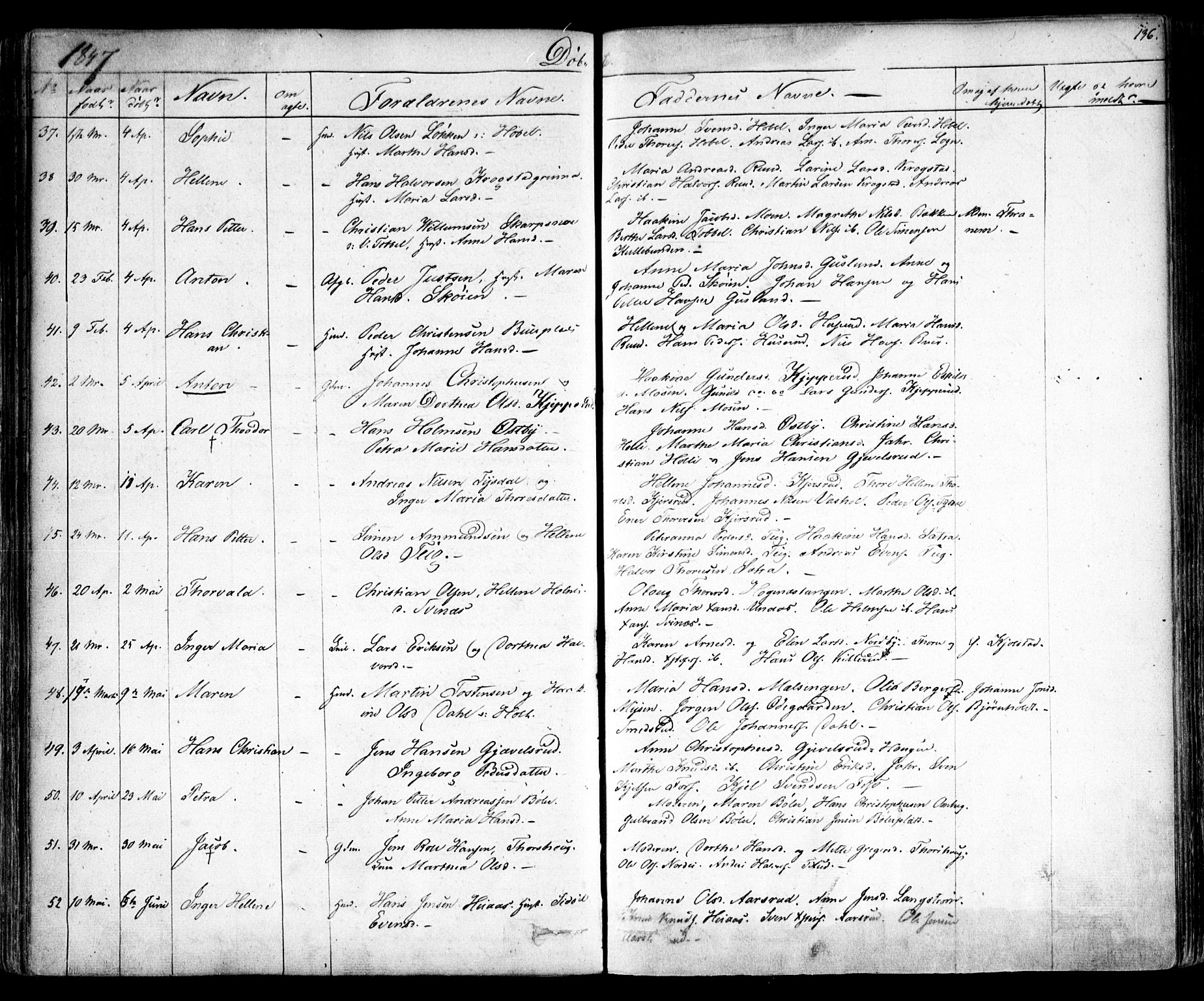 Enebakk prestekontor Kirkebøker, AV/SAO-A-10171c/F/Fa/L0009: Parish register (official) no. I 9, 1832-1861, p. 136
