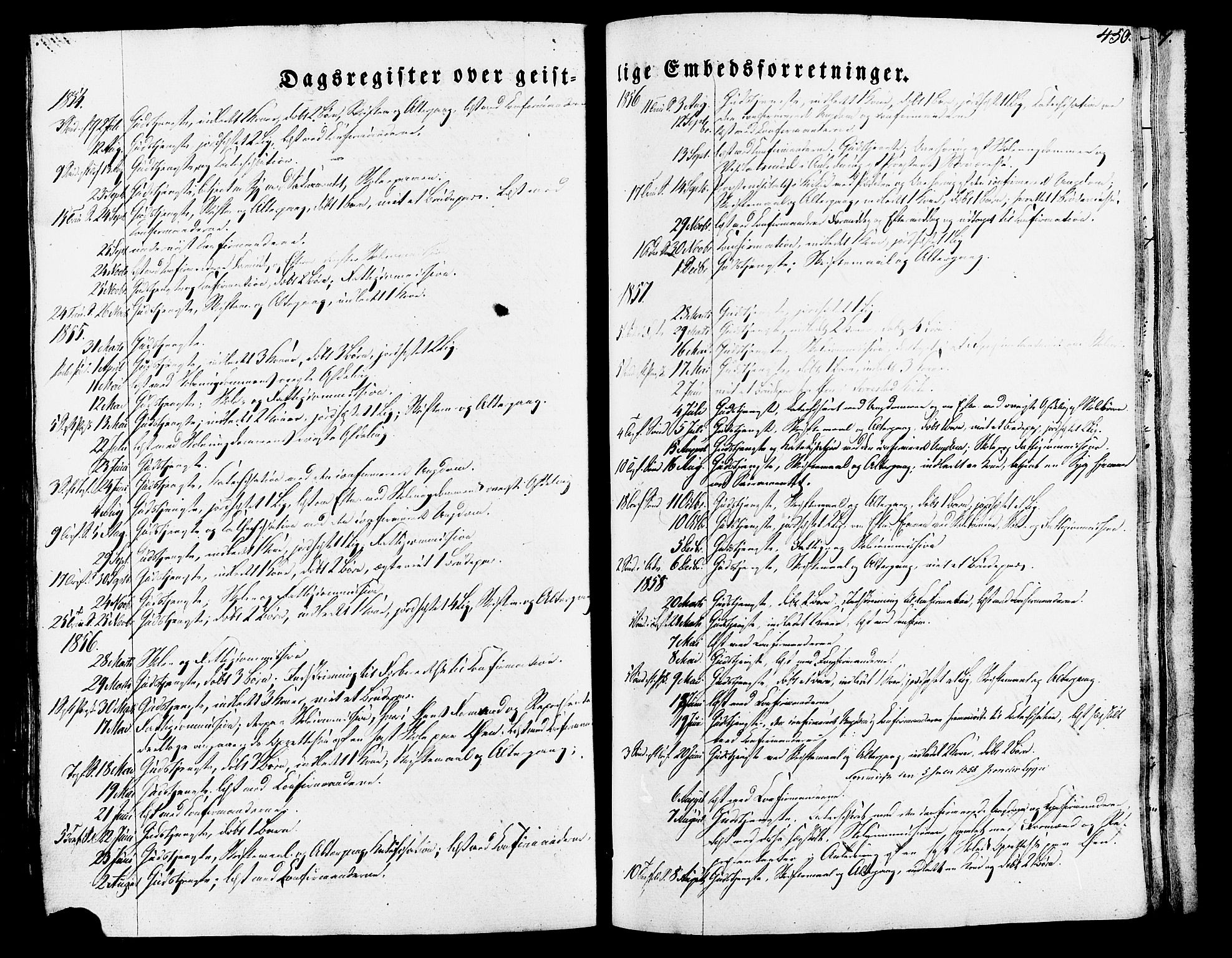 Torvastad sokneprestkontor, AV/SAST-A -101857/H/Ha/Haa/L0007: Parish register (official) no. A 7, 1838-1882, p. 450