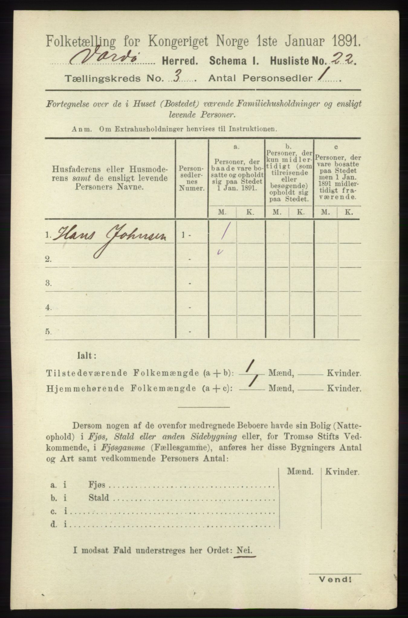 RA, 1891 census for 2028 Vardø, 1891, p. 802
