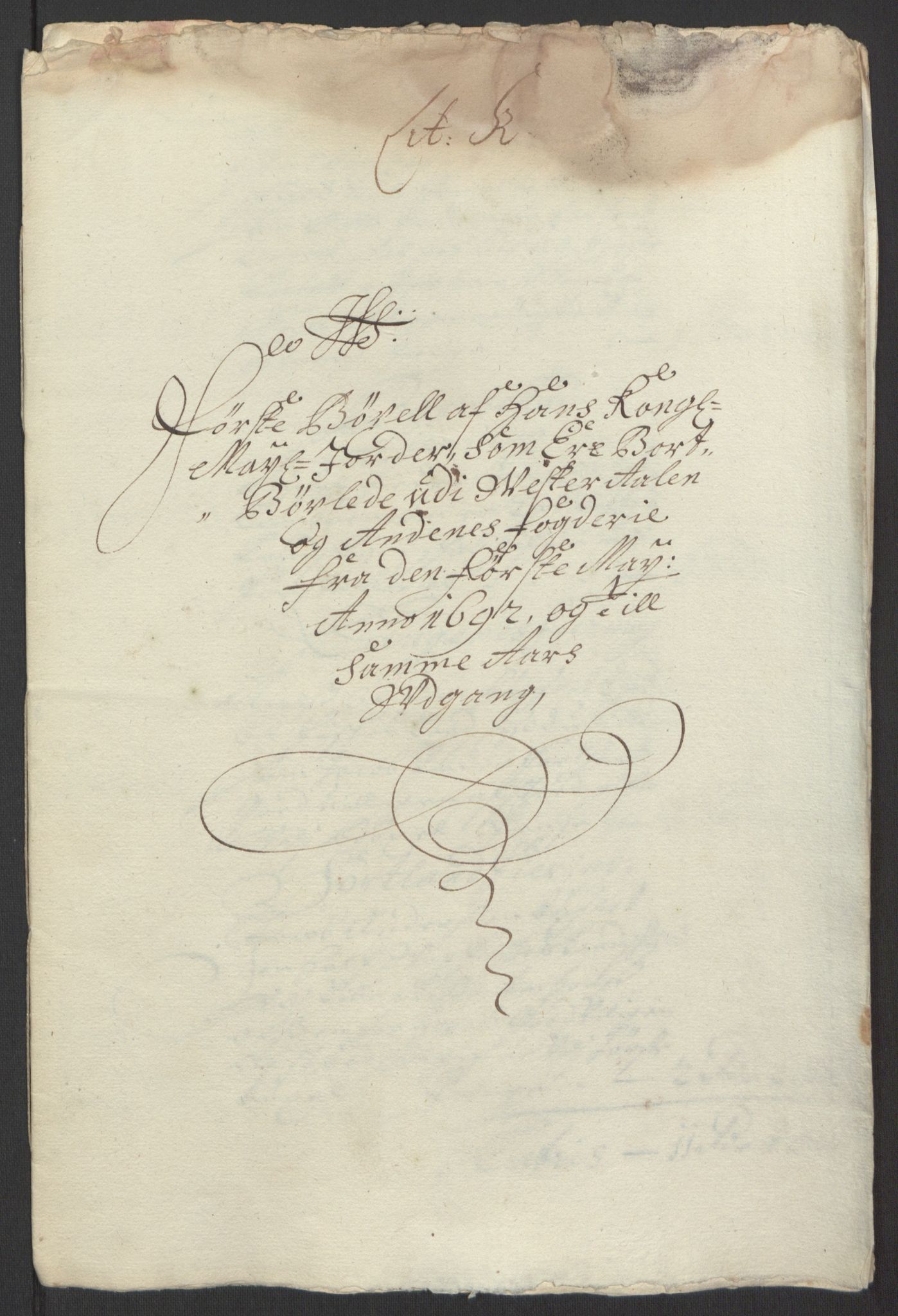 Rentekammeret inntil 1814, Reviderte regnskaper, Fogderegnskap, RA/EA-4092/R67/L4676: Fogderegnskap Vesterålen, Andenes og Lofoten, 1691-1693, p. 176