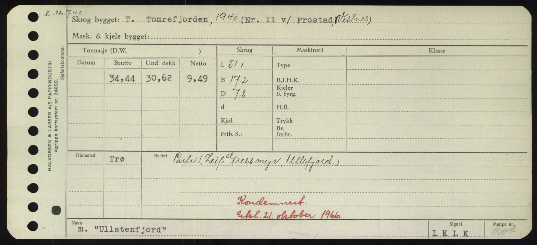 Sjøfartsdirektoratet med forløpere, Skipsmålingen, RA/S-1627/H/Hd/L0040: Fartøy, U-Ve, p. 57